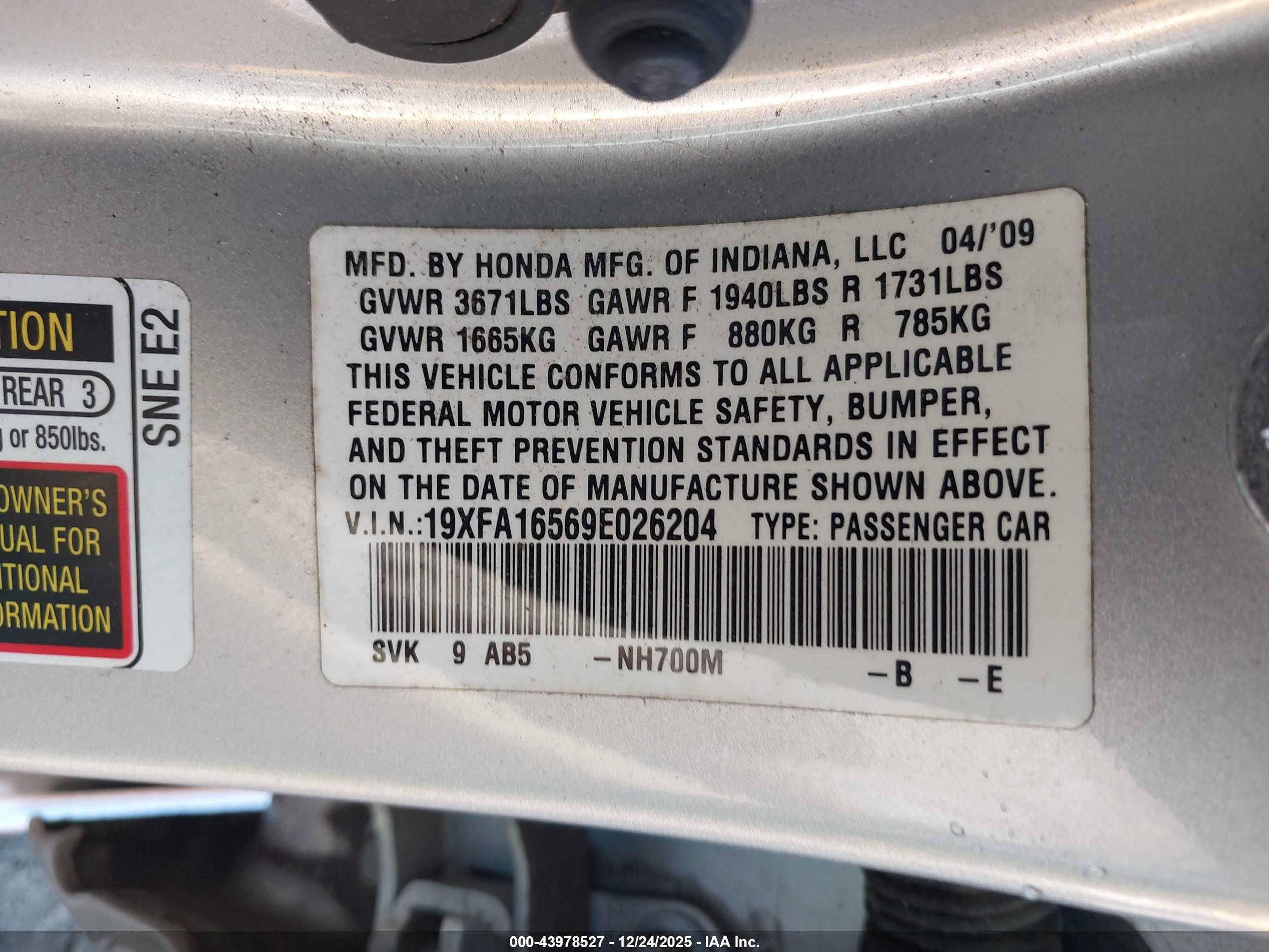 HONDA CIVIC image 9