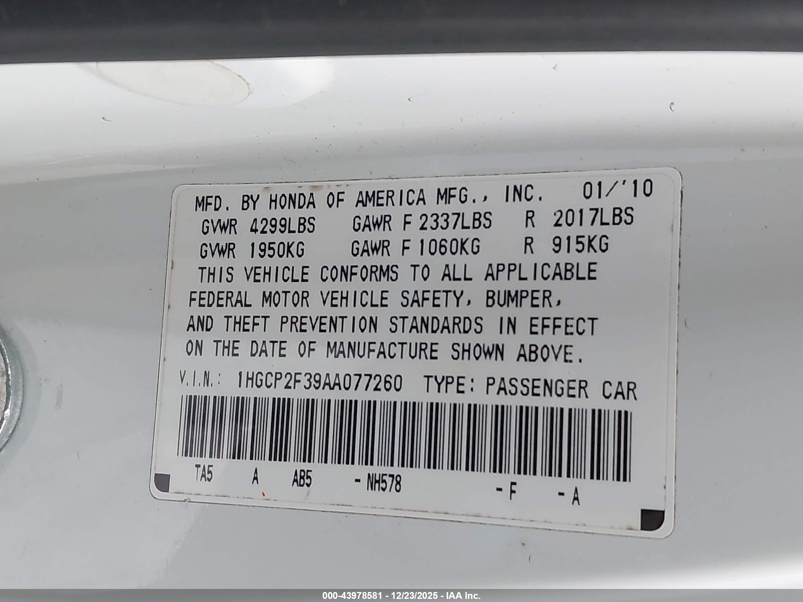 HONDA ACCORD image 9