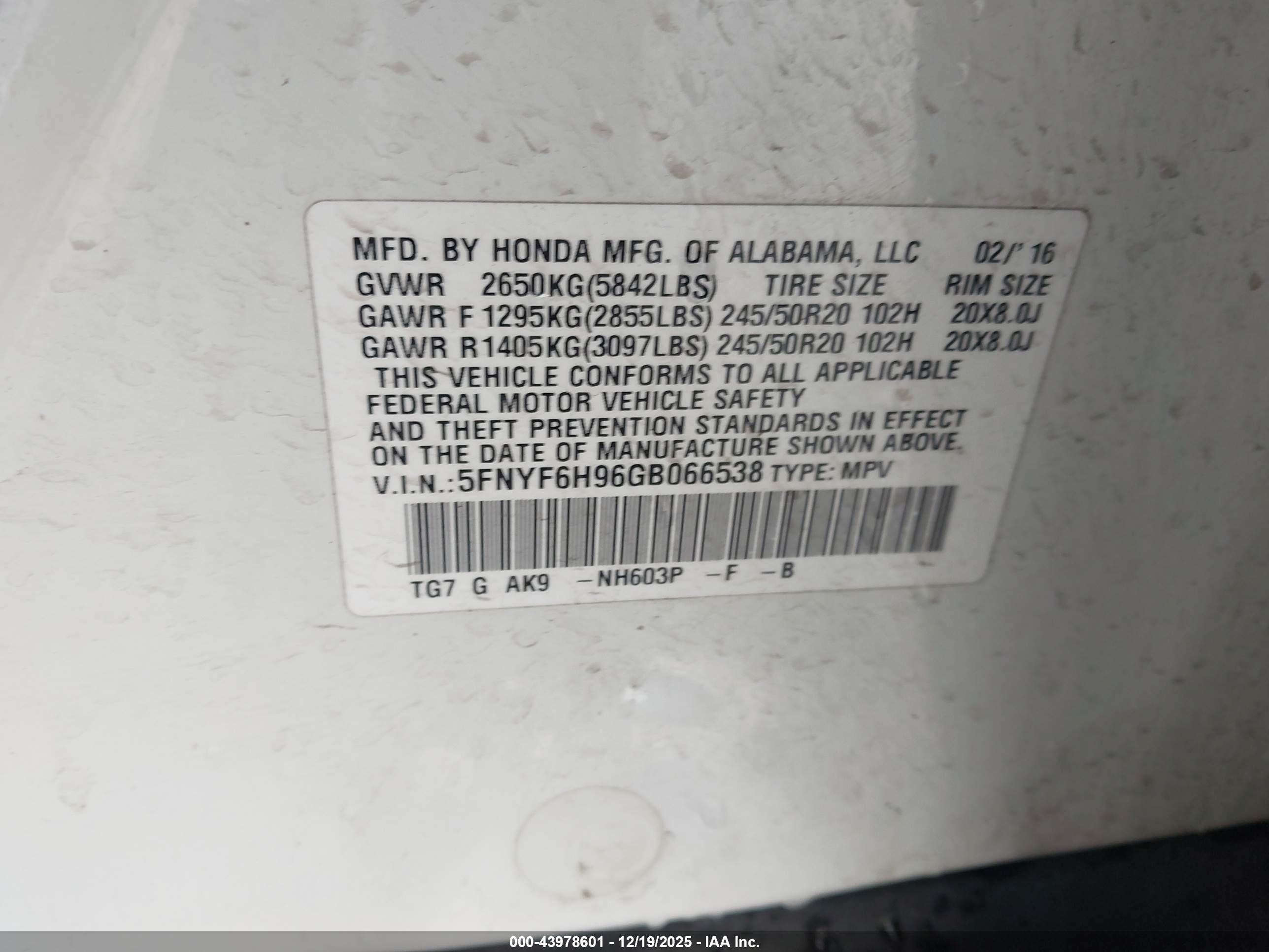 HONDA PILOT image 9