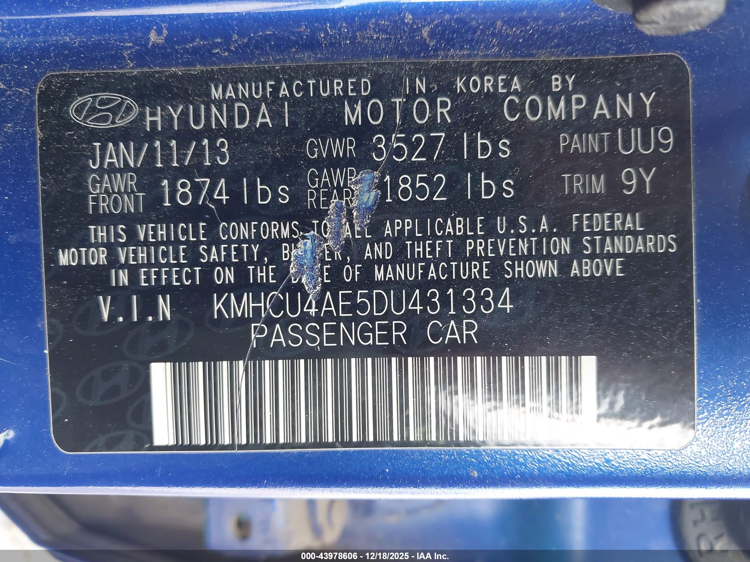 HYUNDAI ACCENT image 9