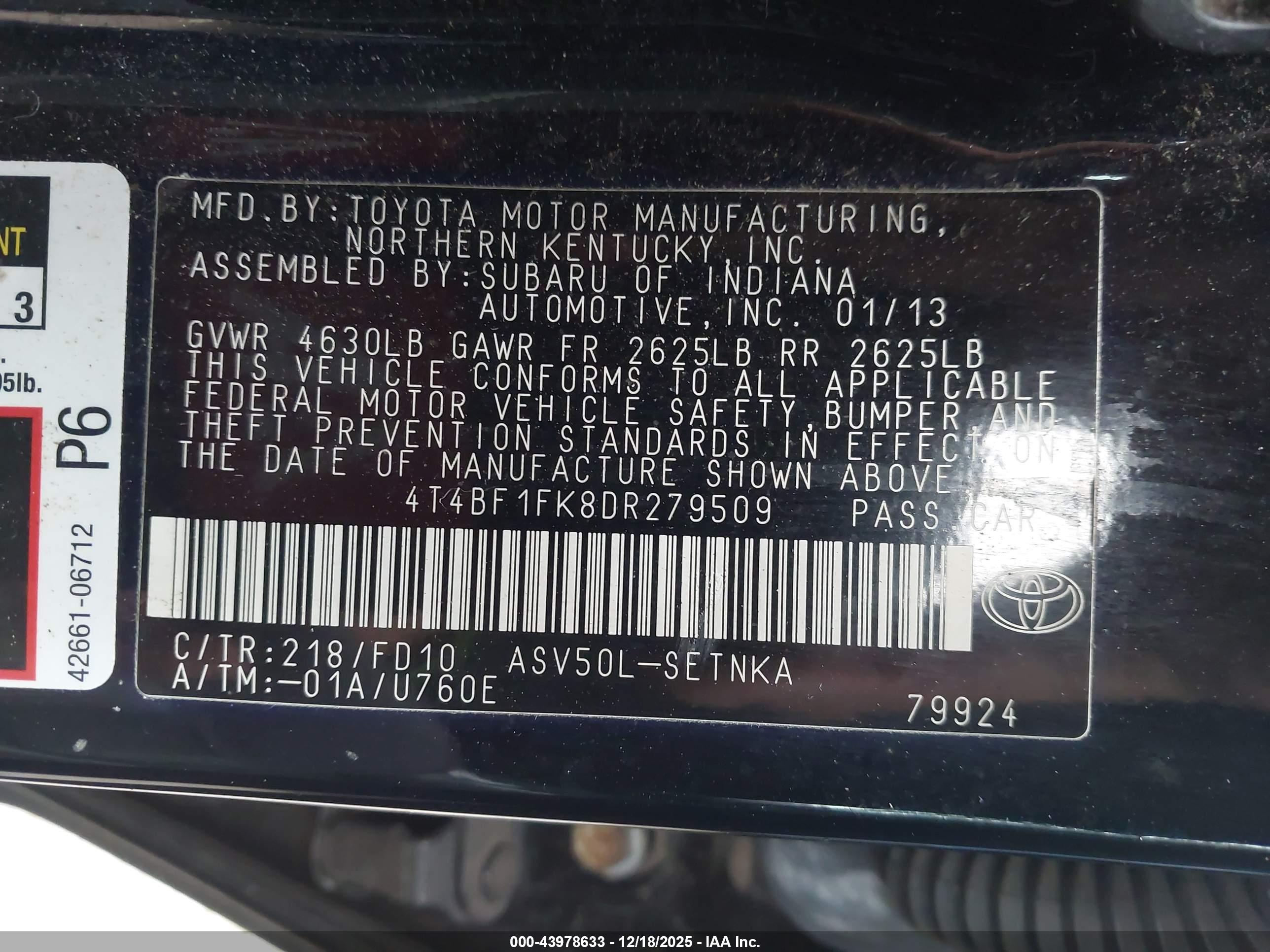TOYOTA CAMRY image 9