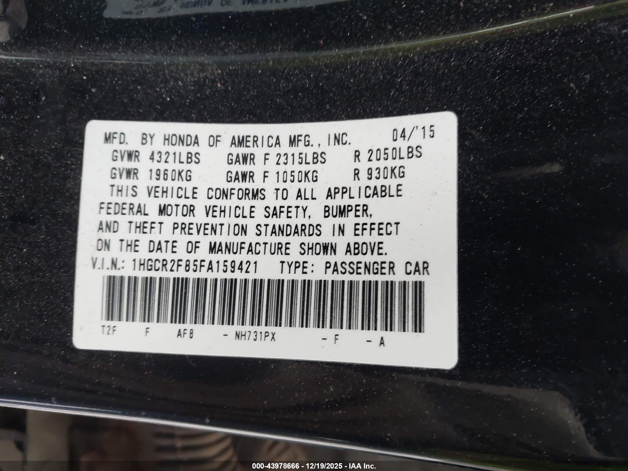 HONDA ACCORD image 9