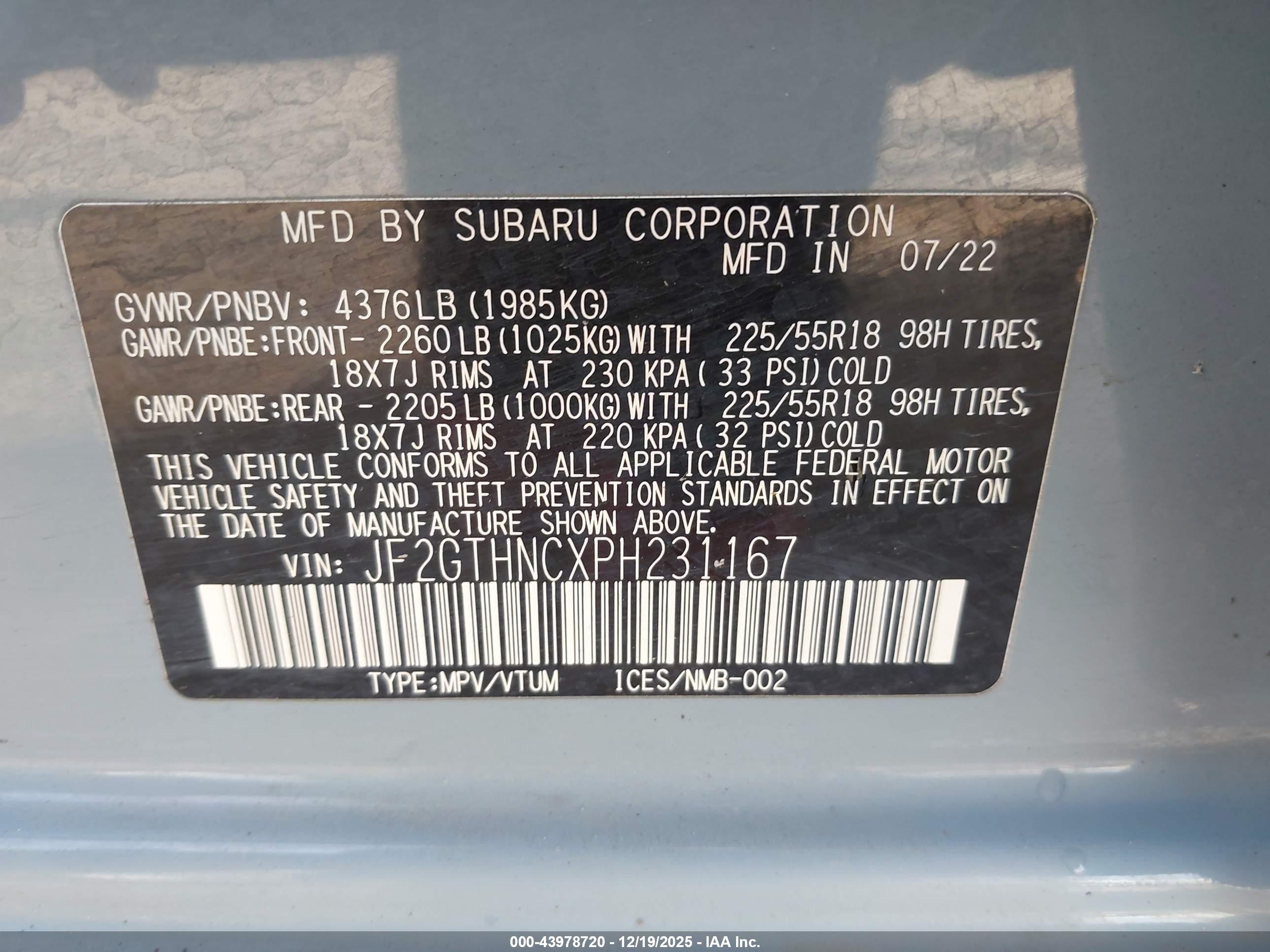 SUBARU CROSSTREK image 9