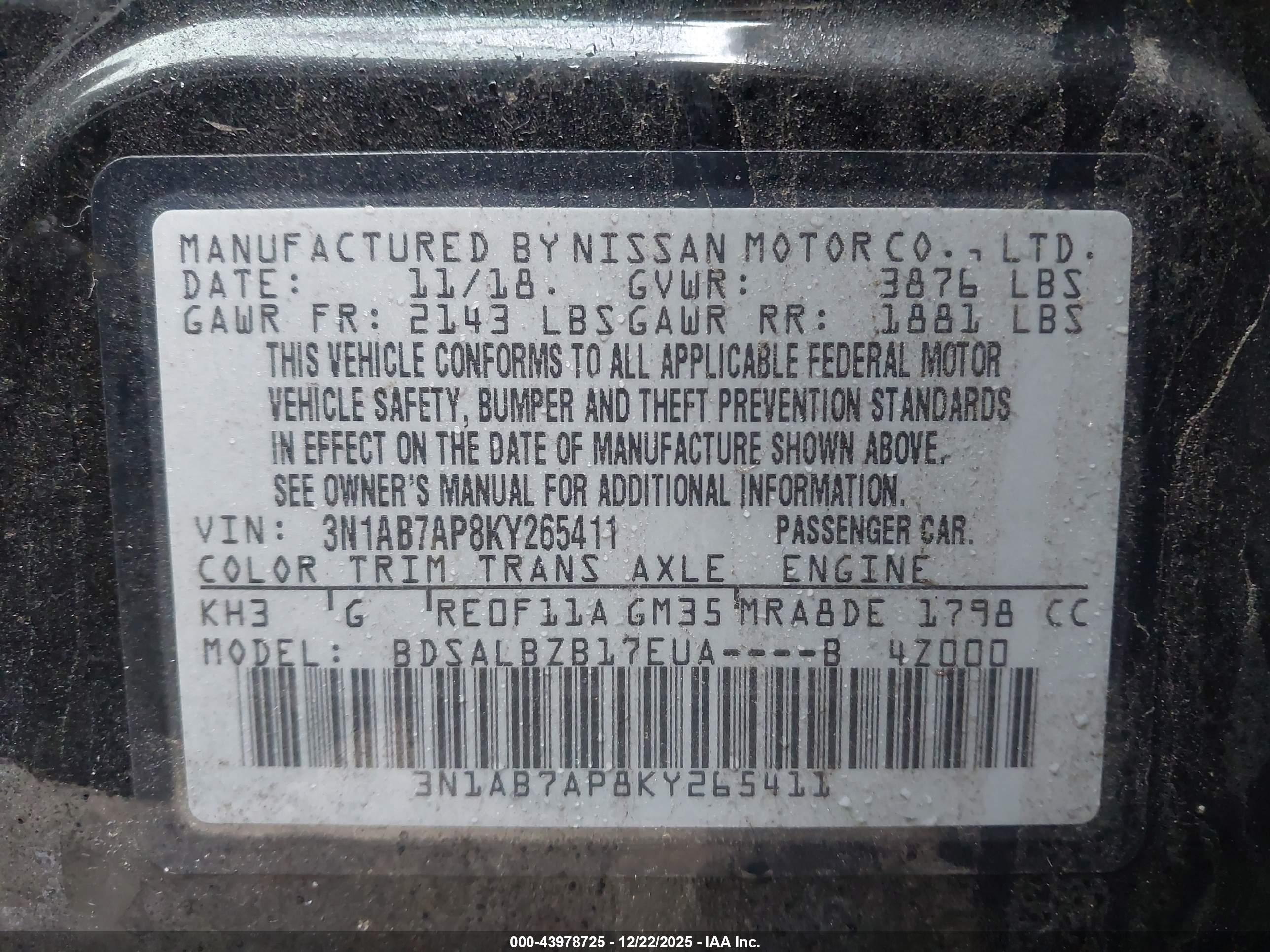 NISSAN SENTRA image 9
