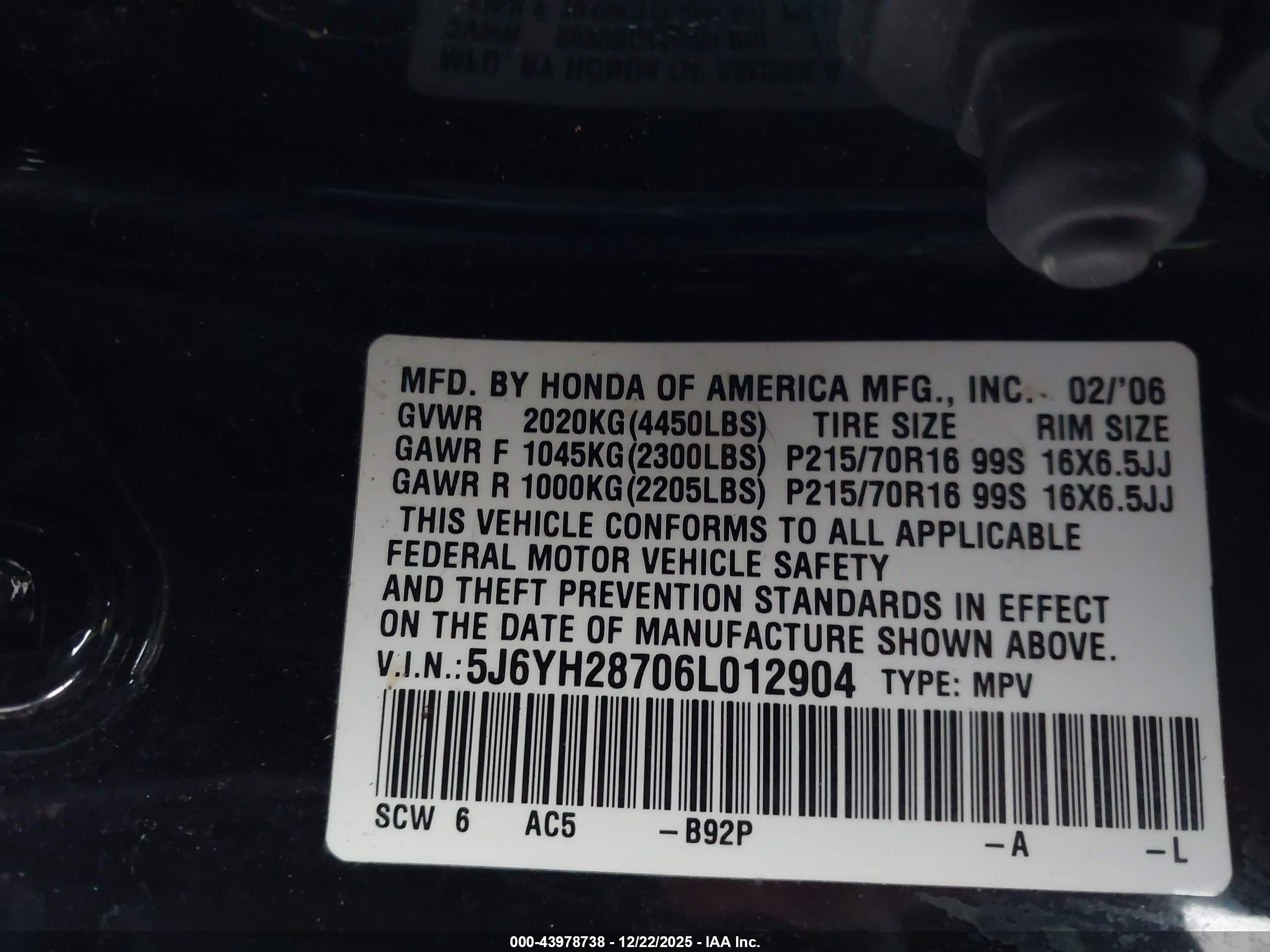 HONDA ELEMENT image 9