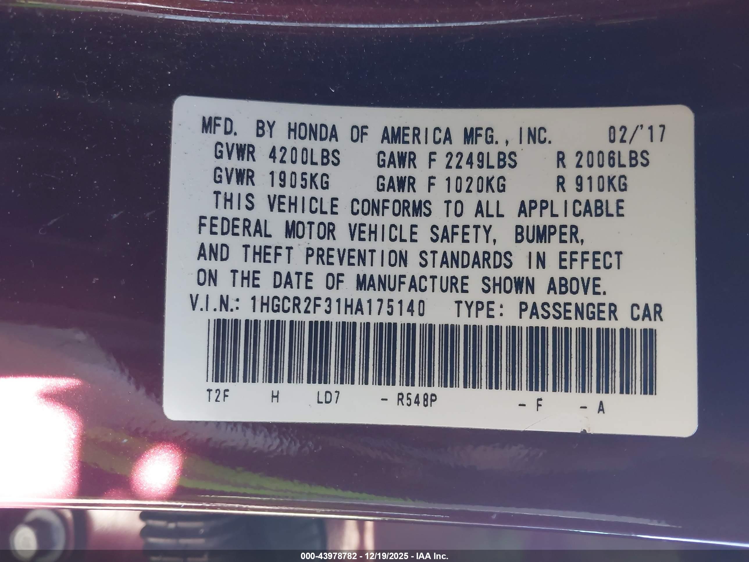 HONDA ACCORD image 9