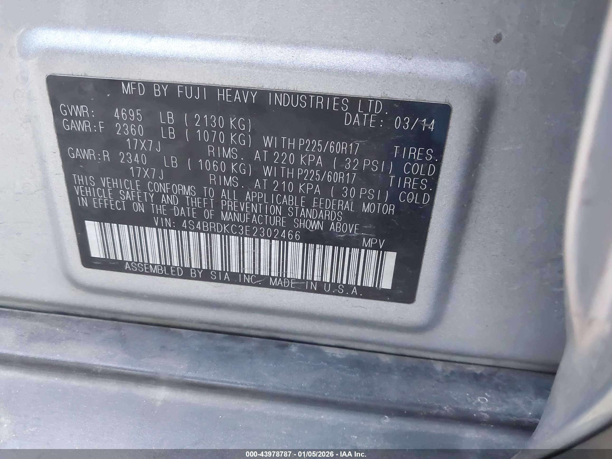 SUBARU OUTBACK image 9