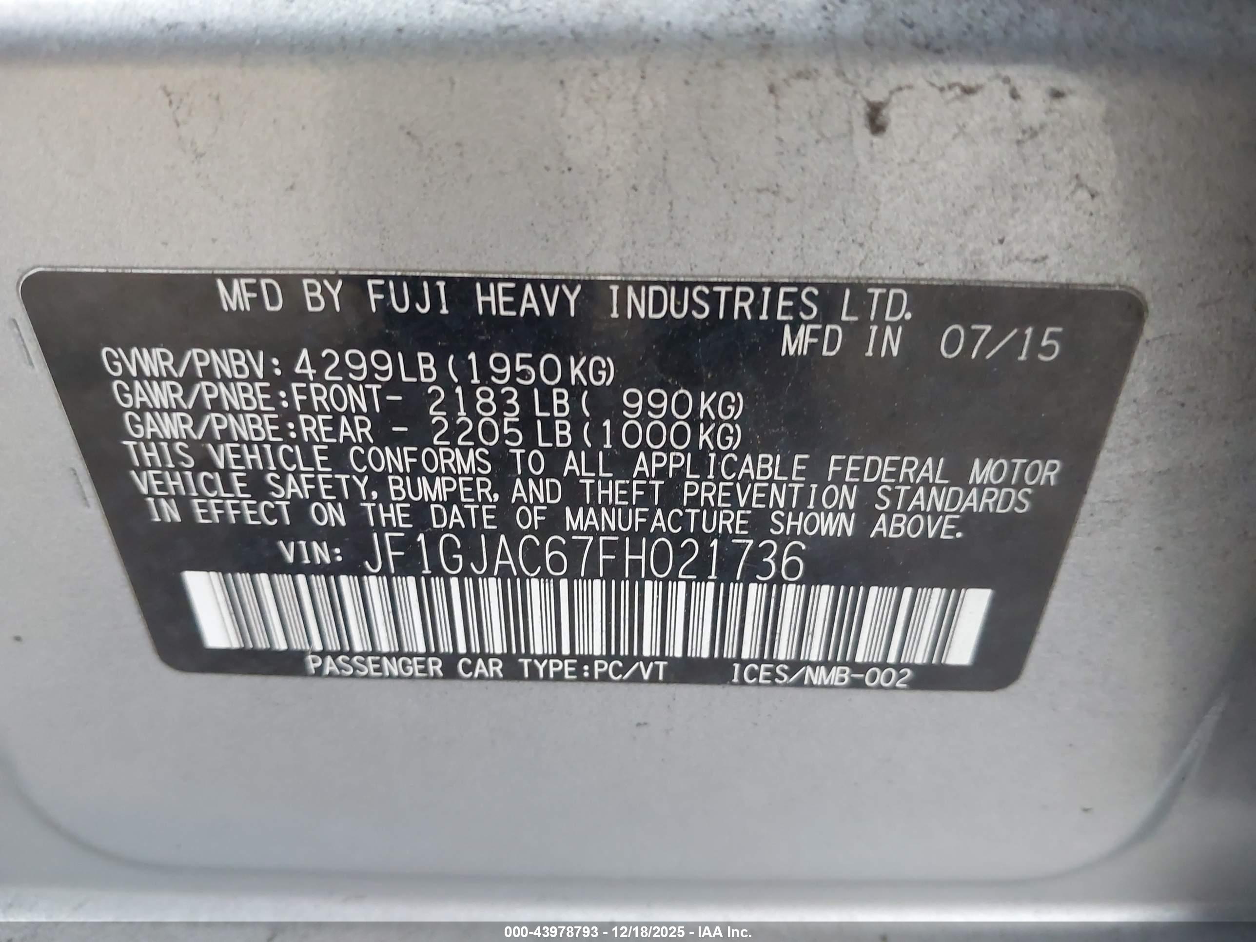 SUBARU IMPREZA image 9