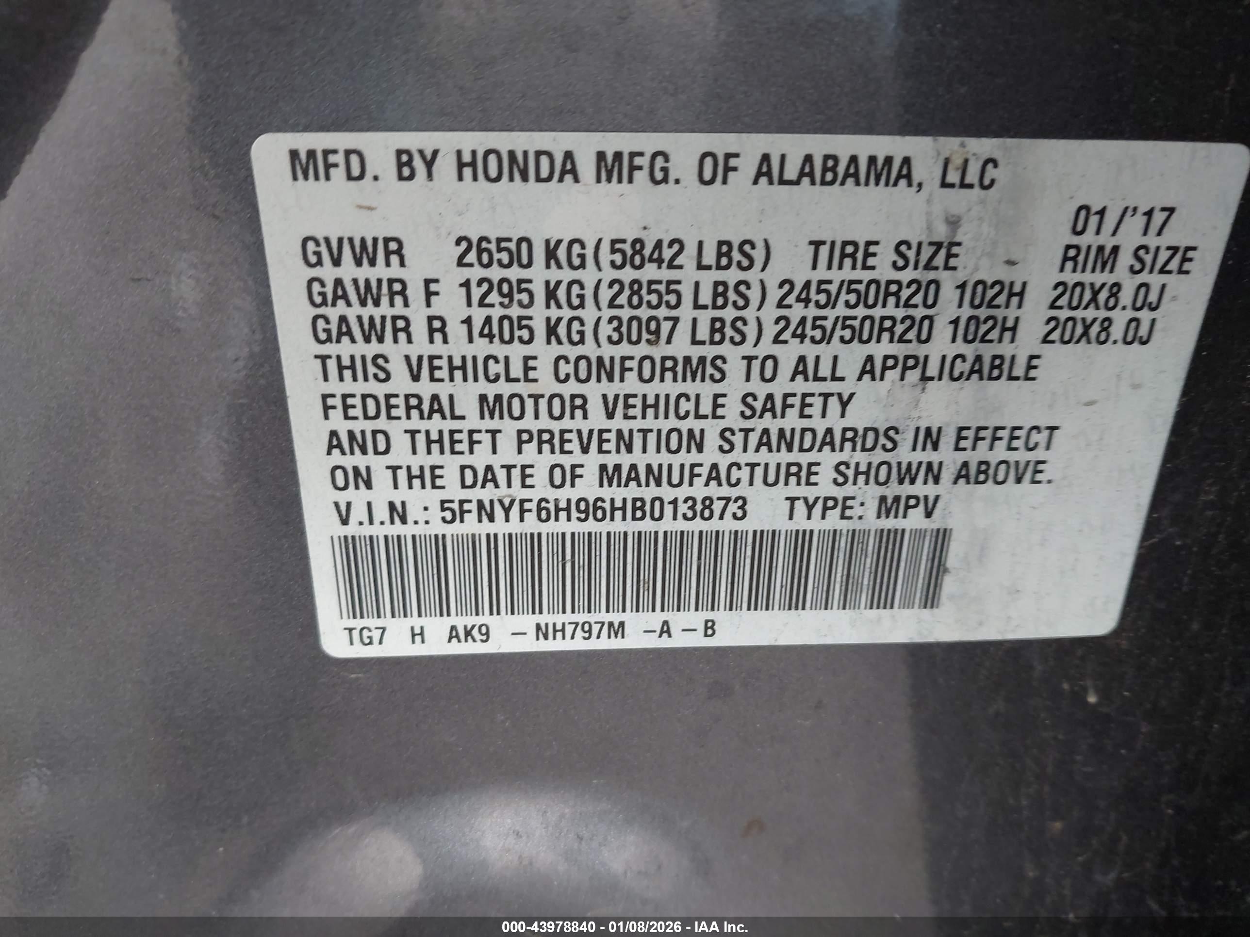 HONDA PILOT image 9