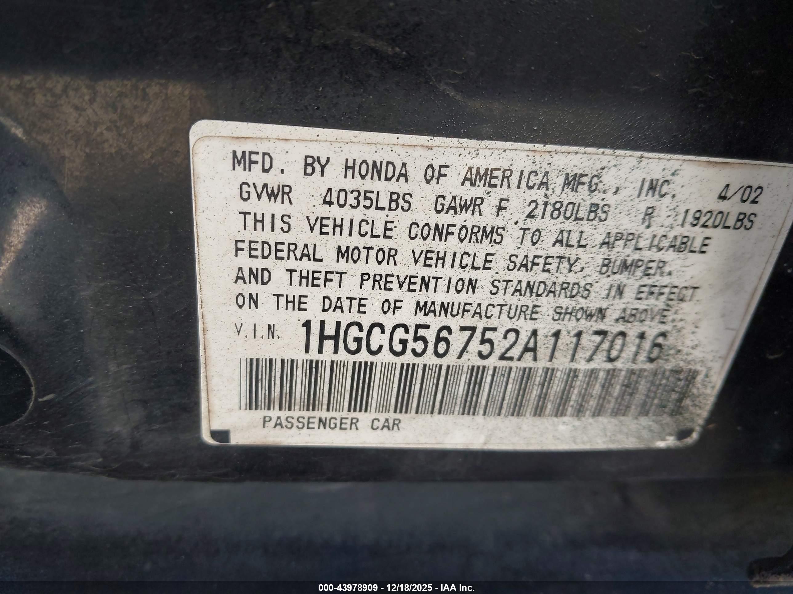 HONDA ACCORD image 9
