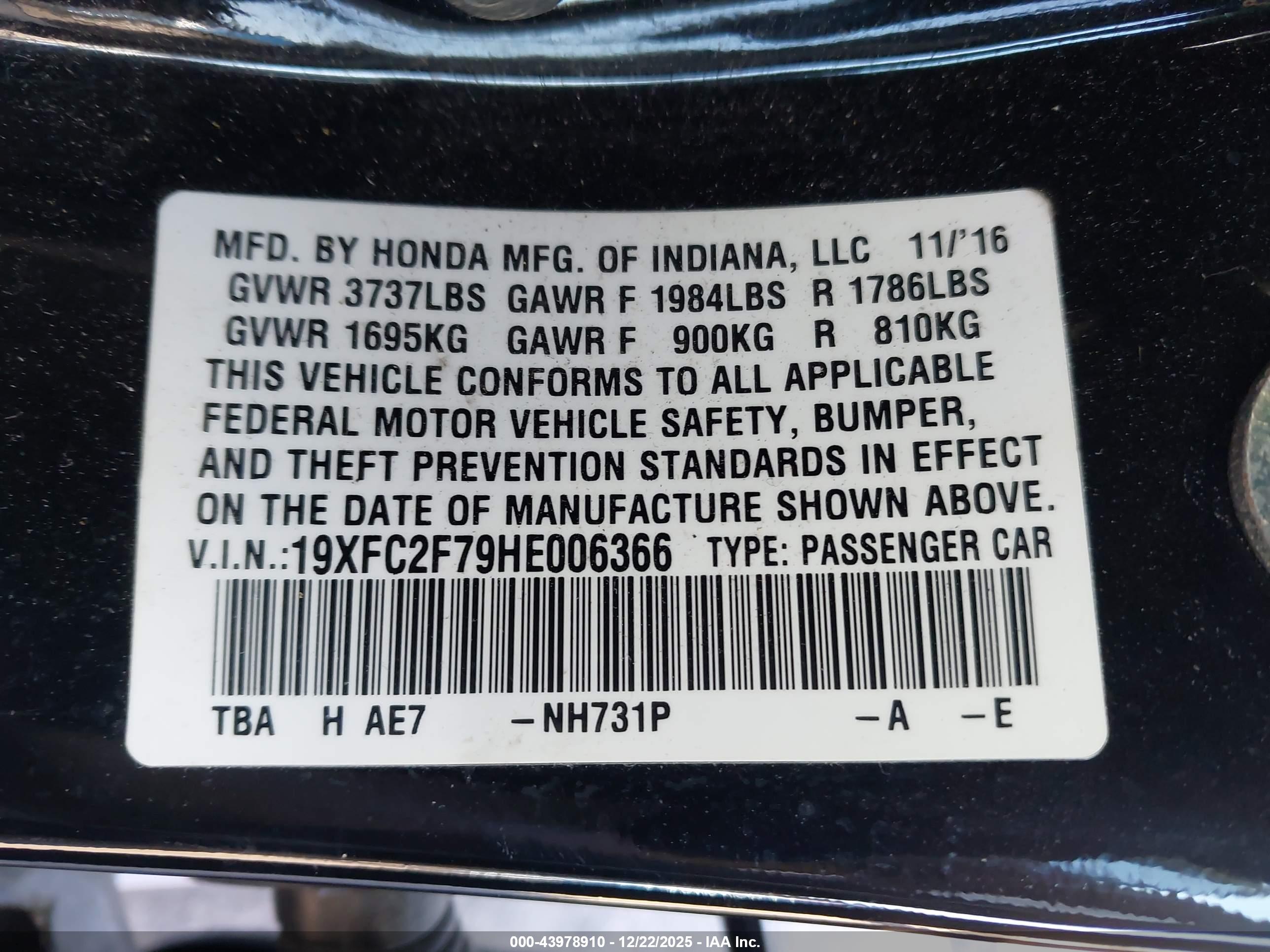 HONDA CIVIC image 9