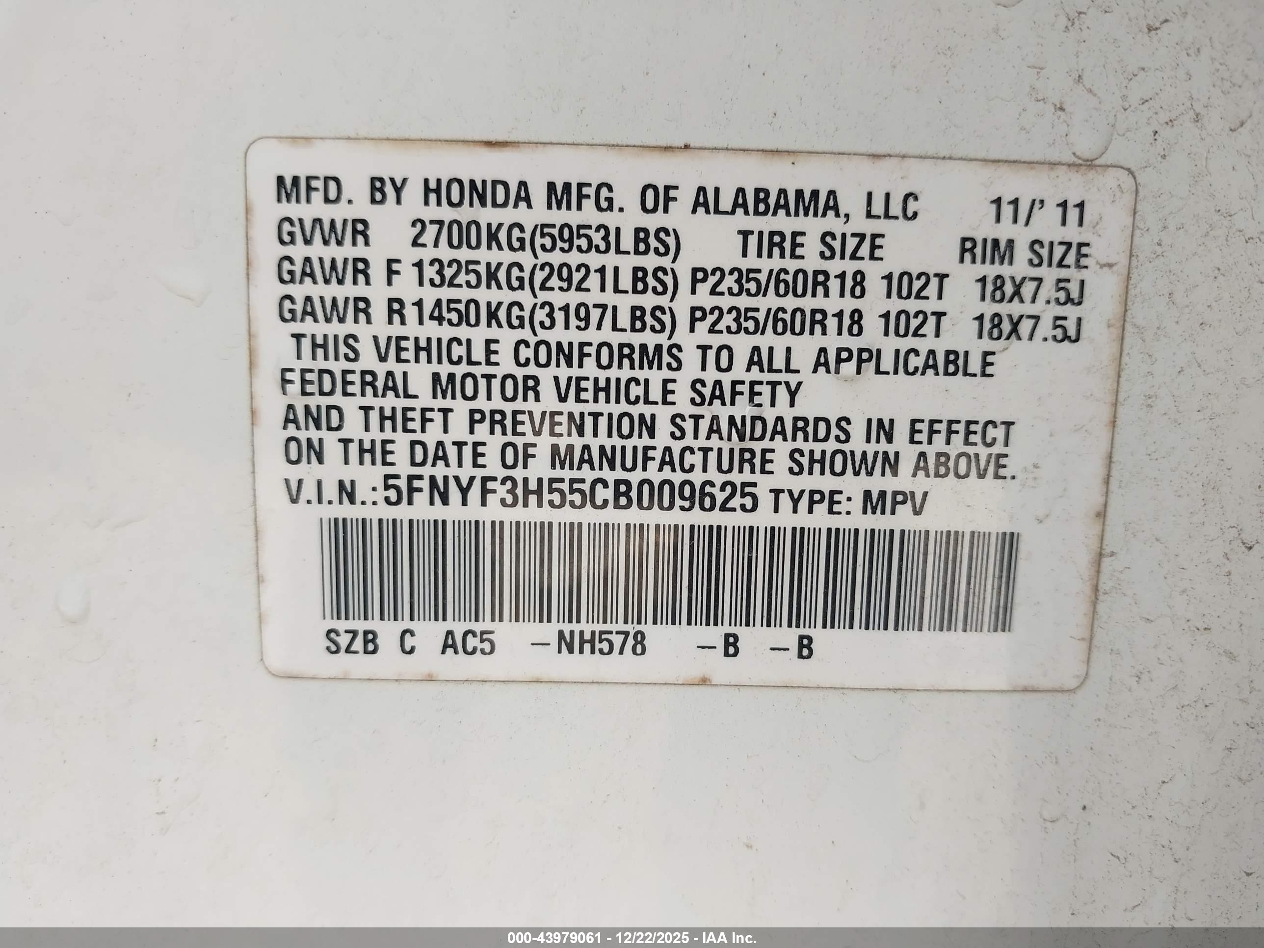HONDA PILOT image 9
