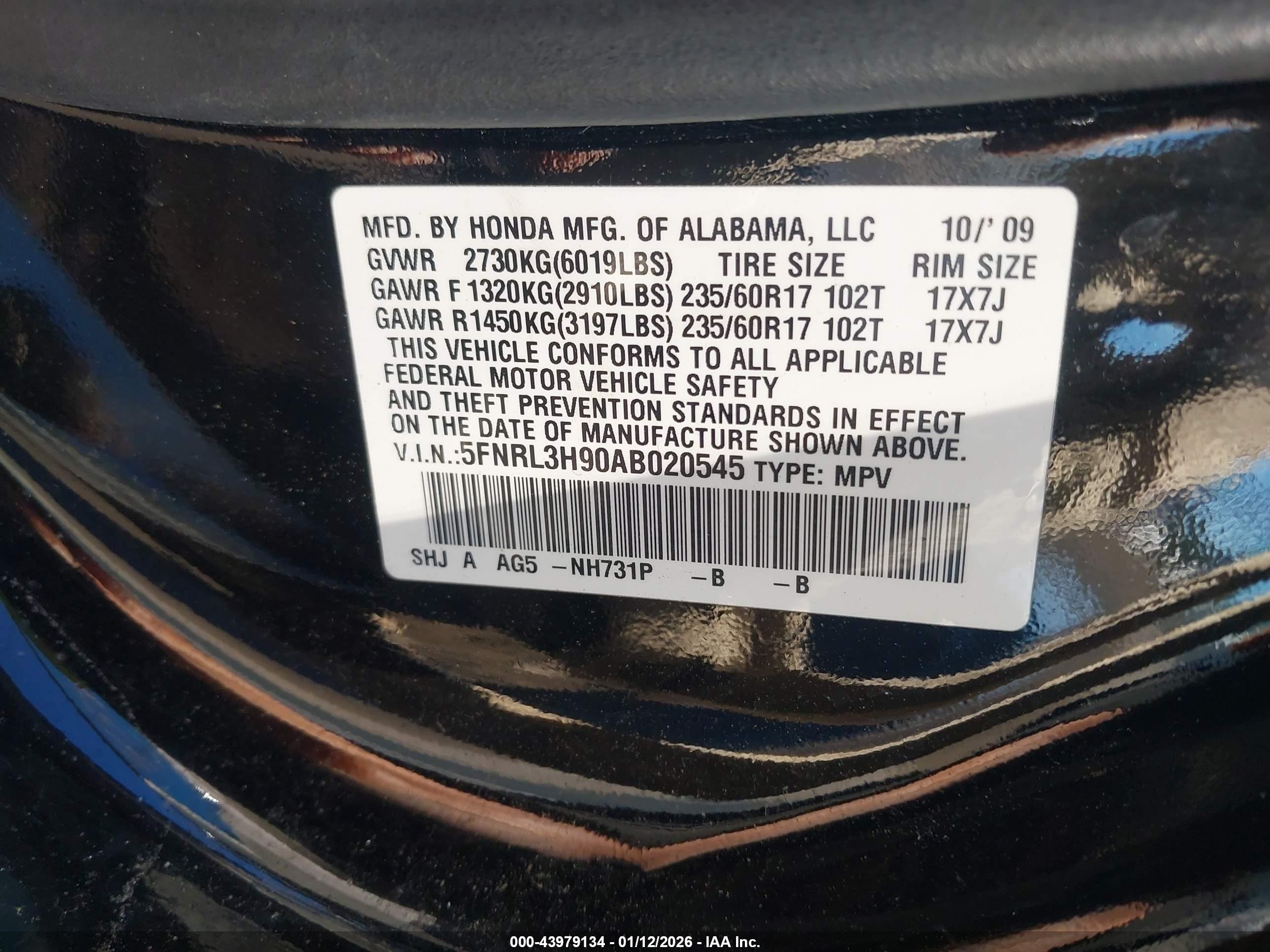 HONDA ODYSSEY image 9