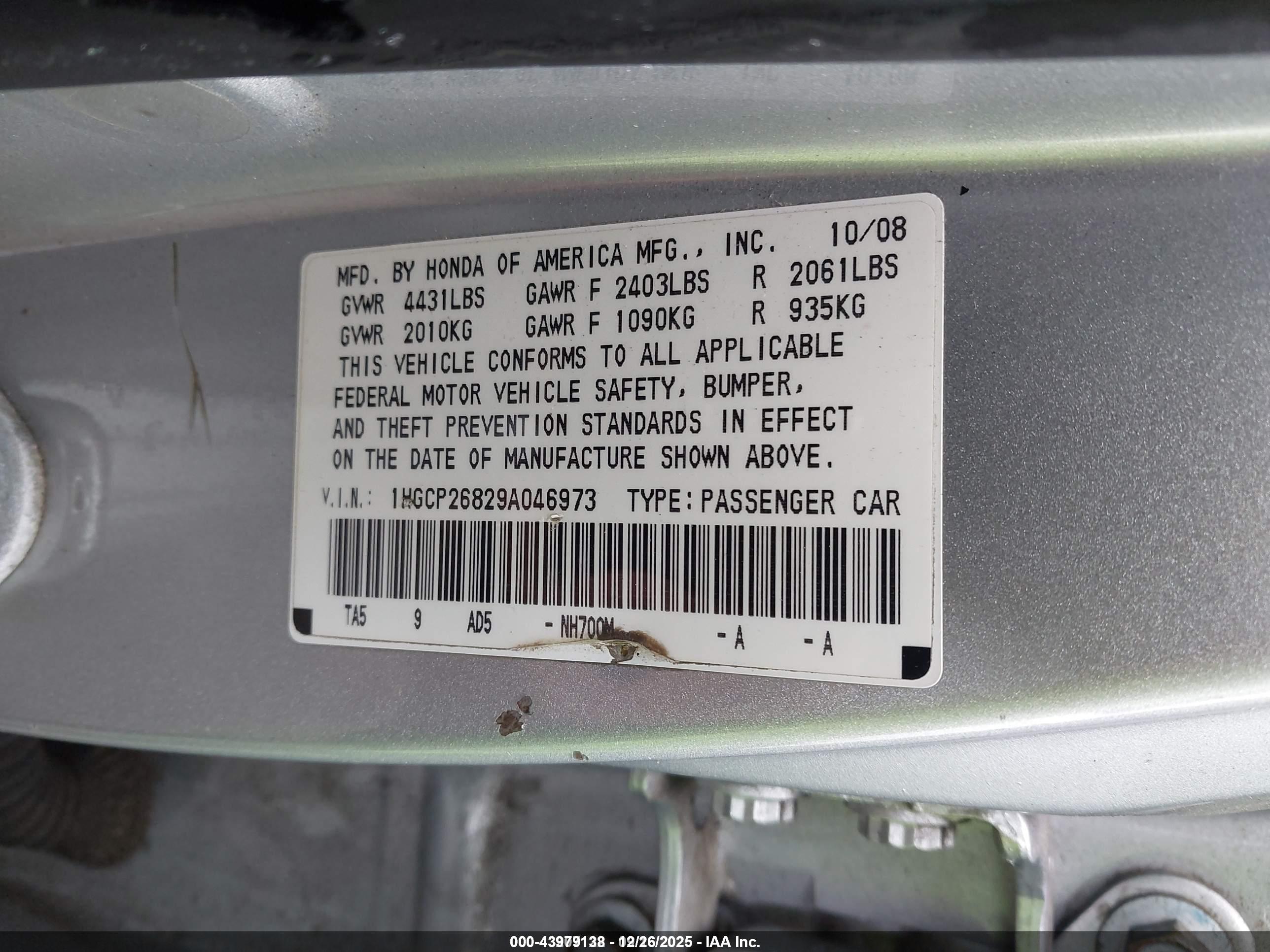 HONDA ACCORD image 9