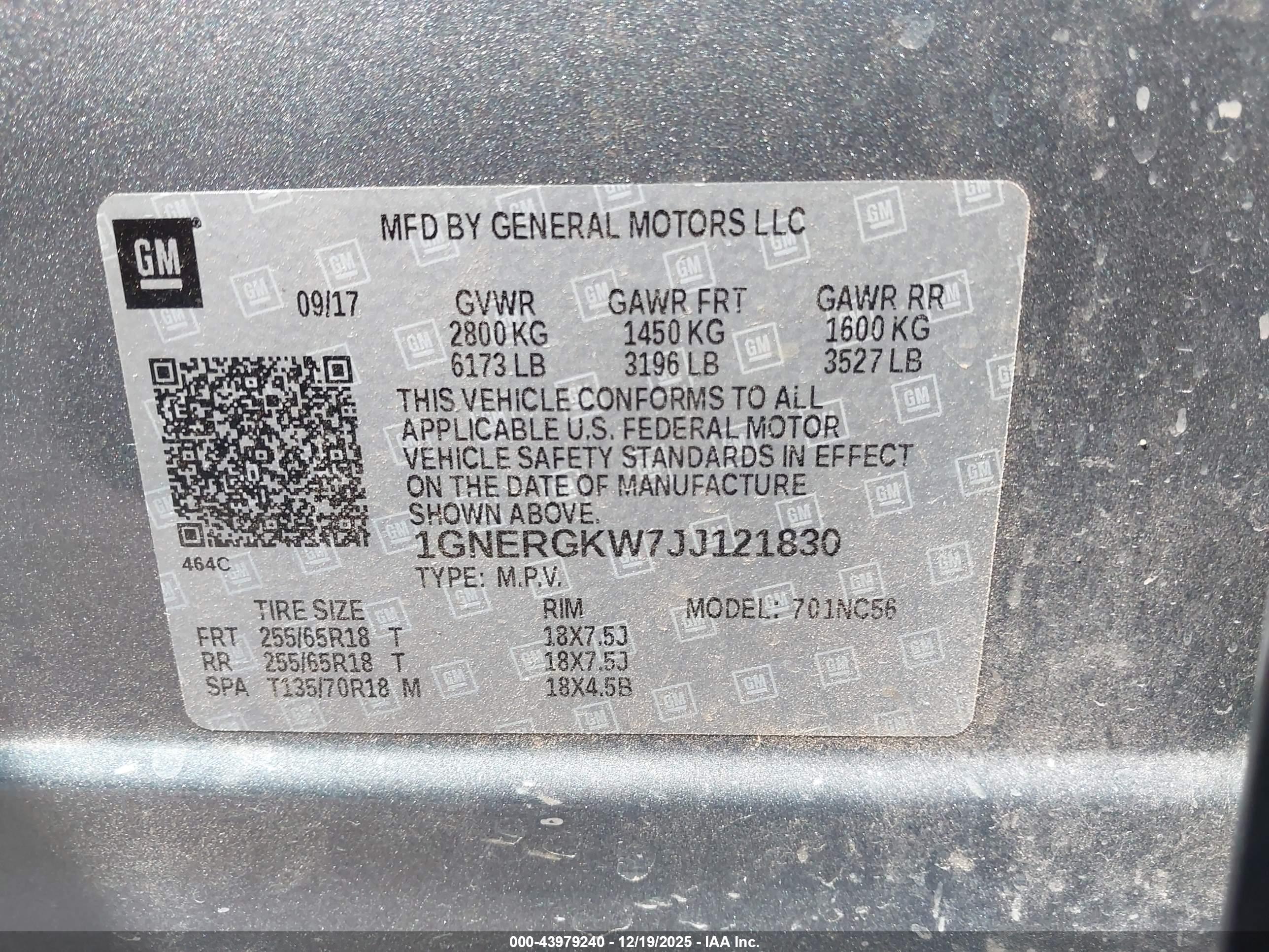 CHEVROLET TRAVERSE image 9