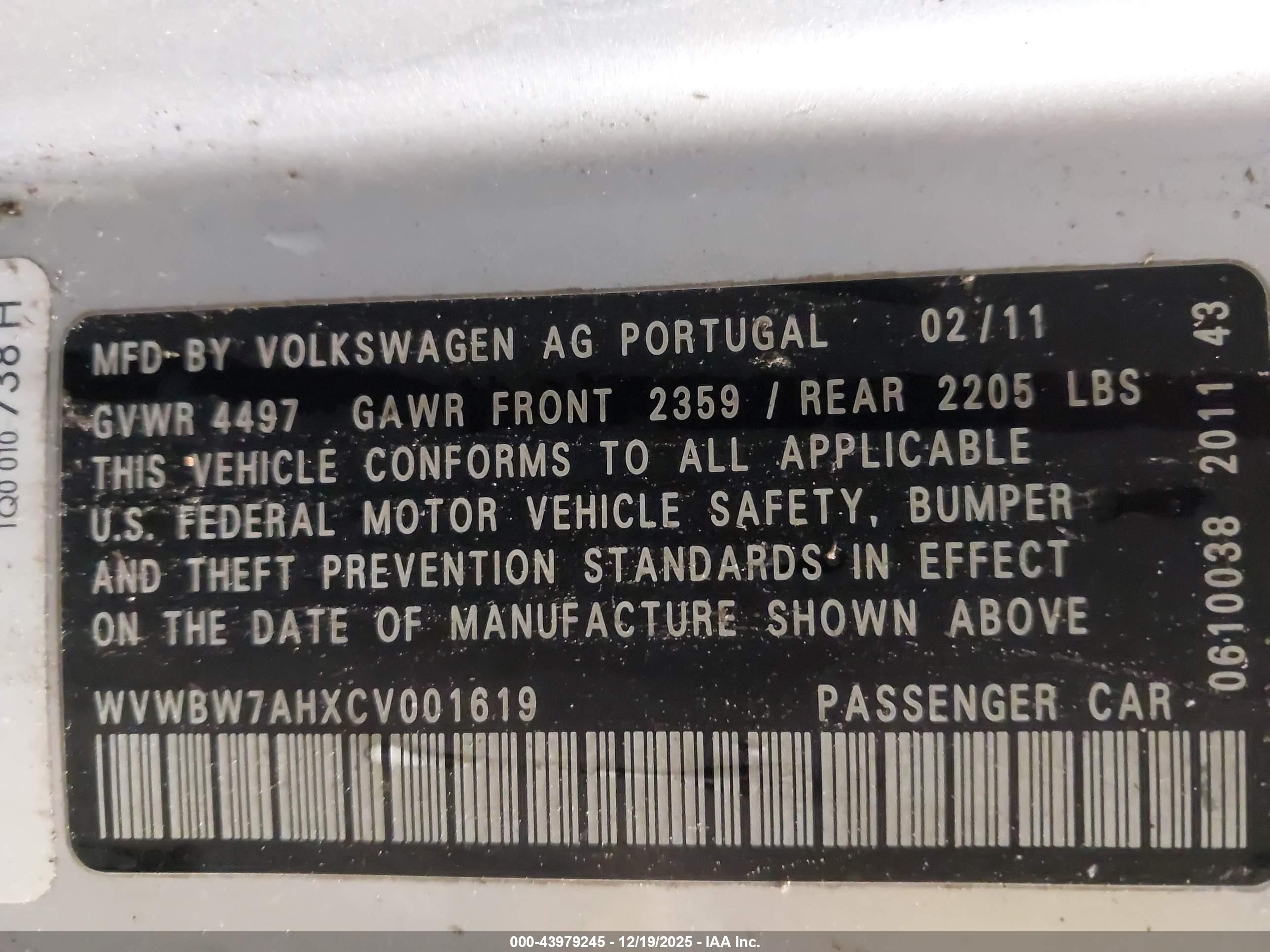 VOLKSWAGEN EOS image 9