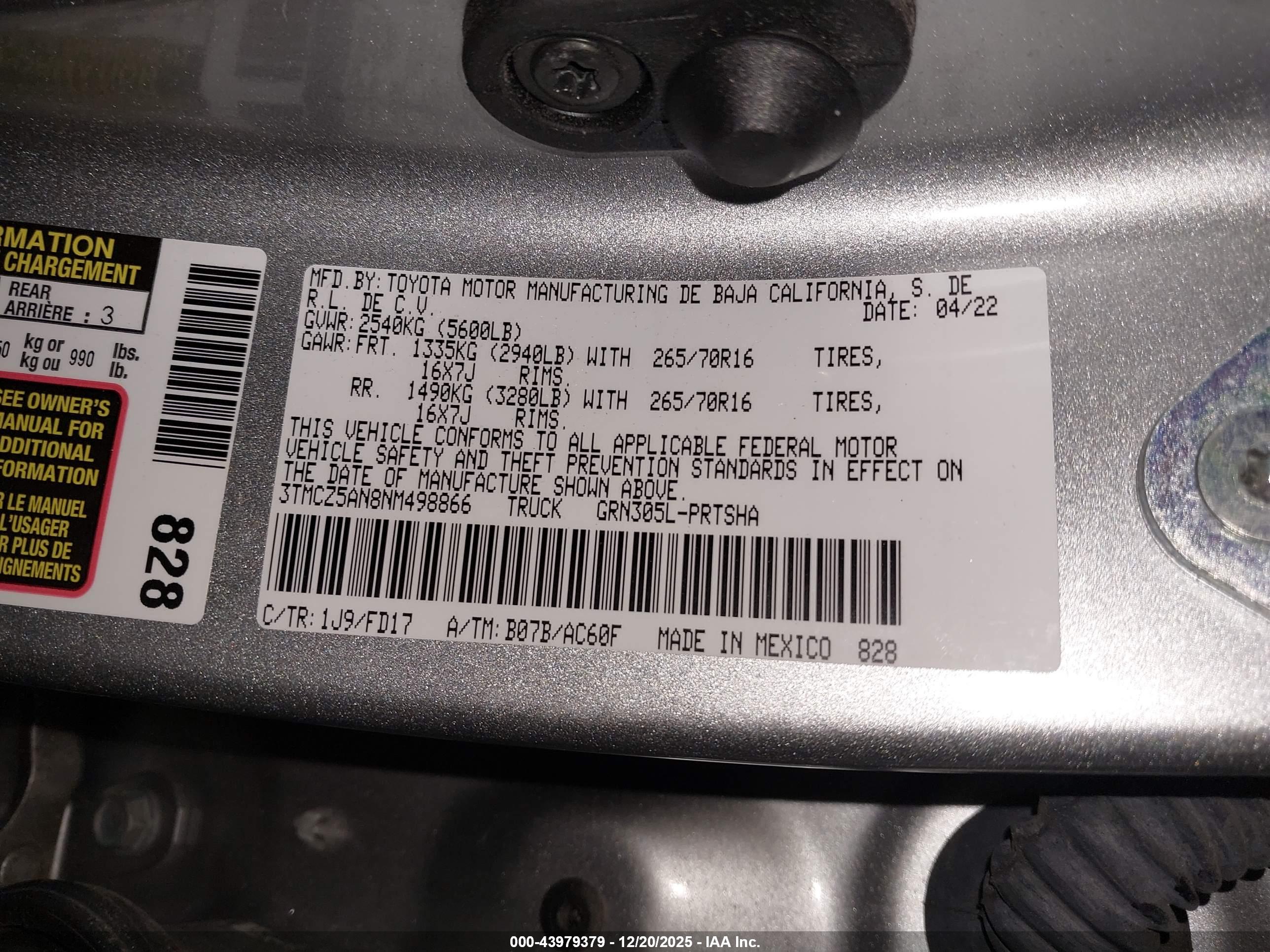 TOYOTA TACOMA image 9