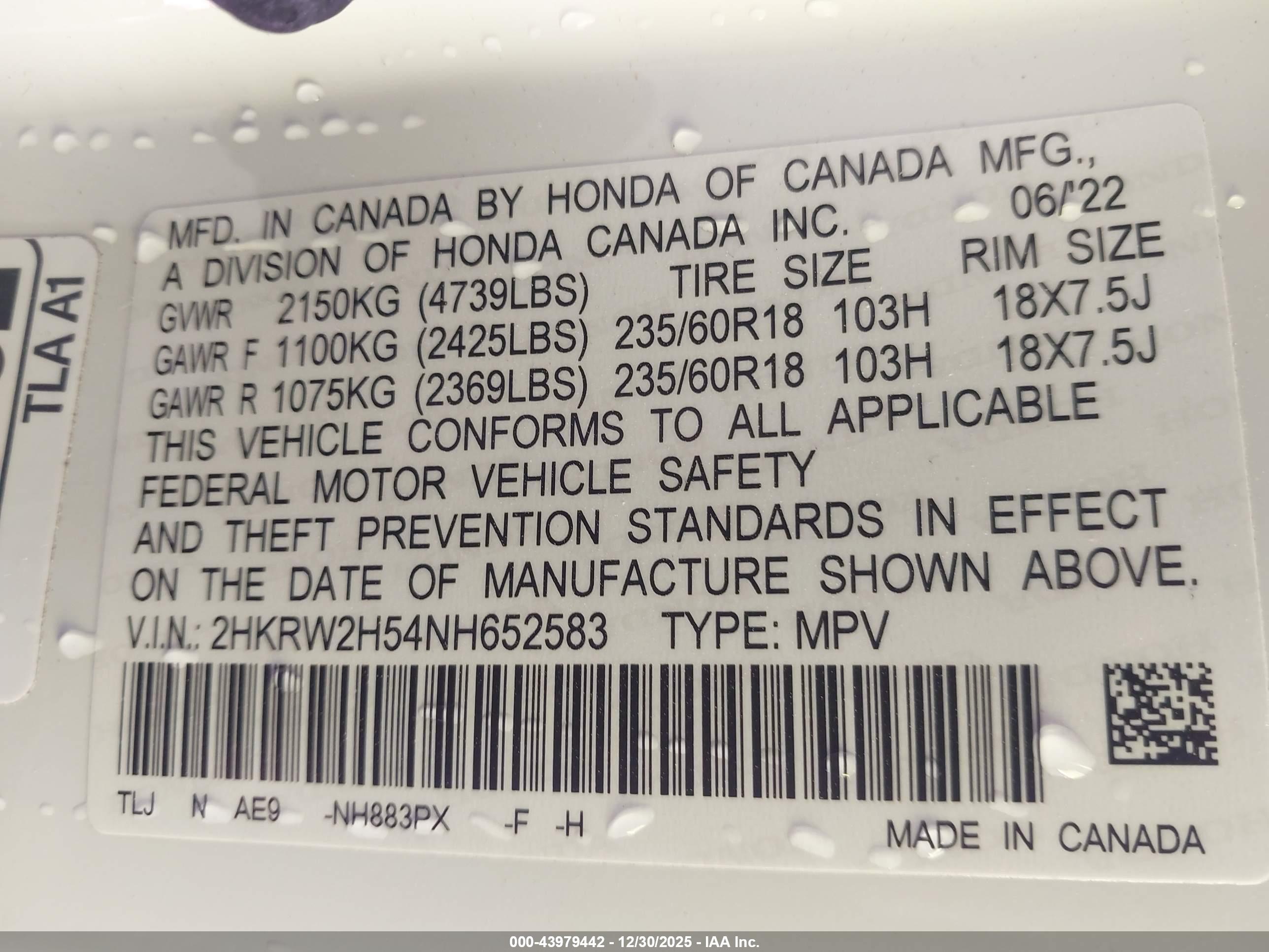 HONDA CR-V image 9