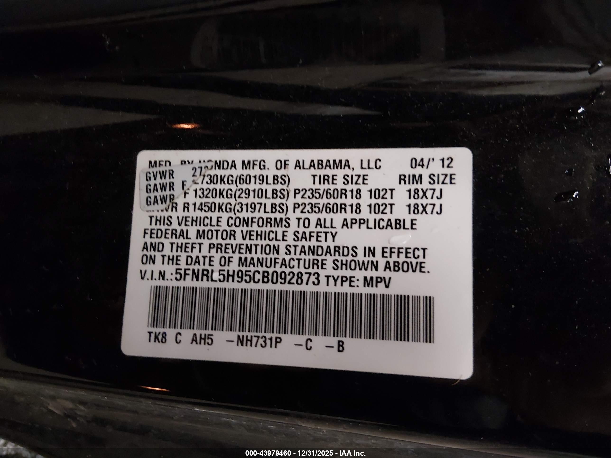 HONDA ODYSSEY image 9
