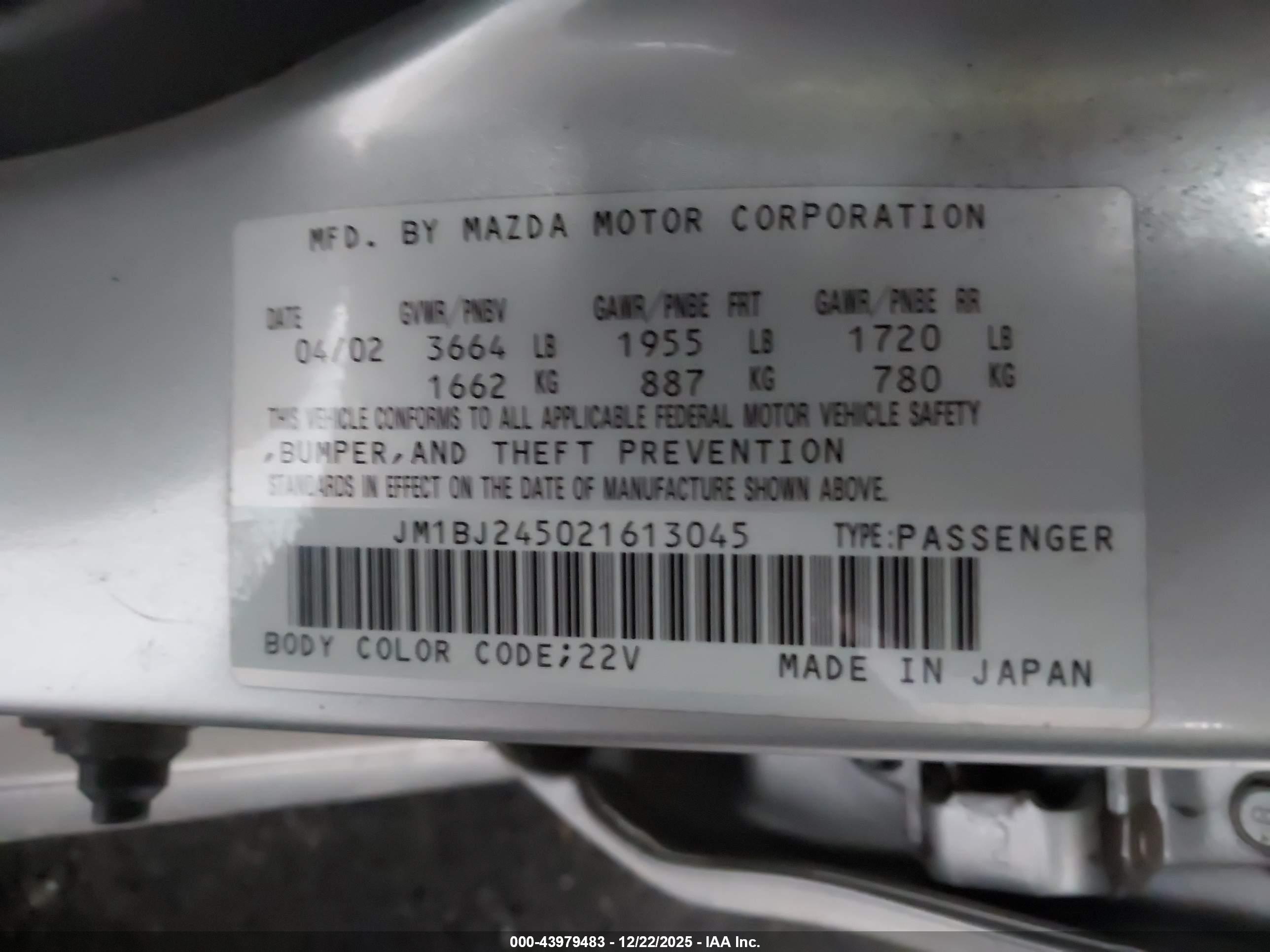 MAZDA PROTEGE5 image 9