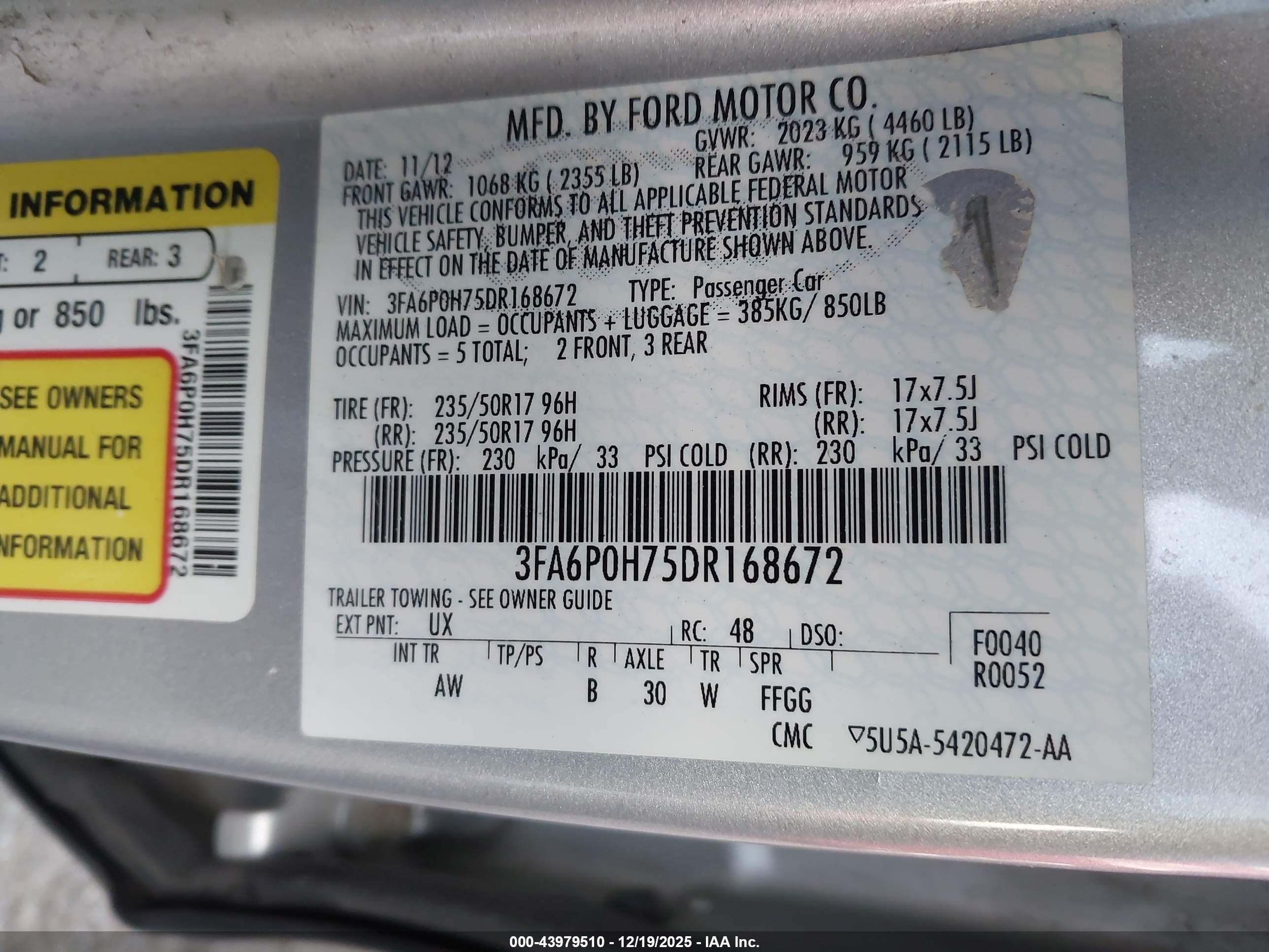 FORD FUSION image 9