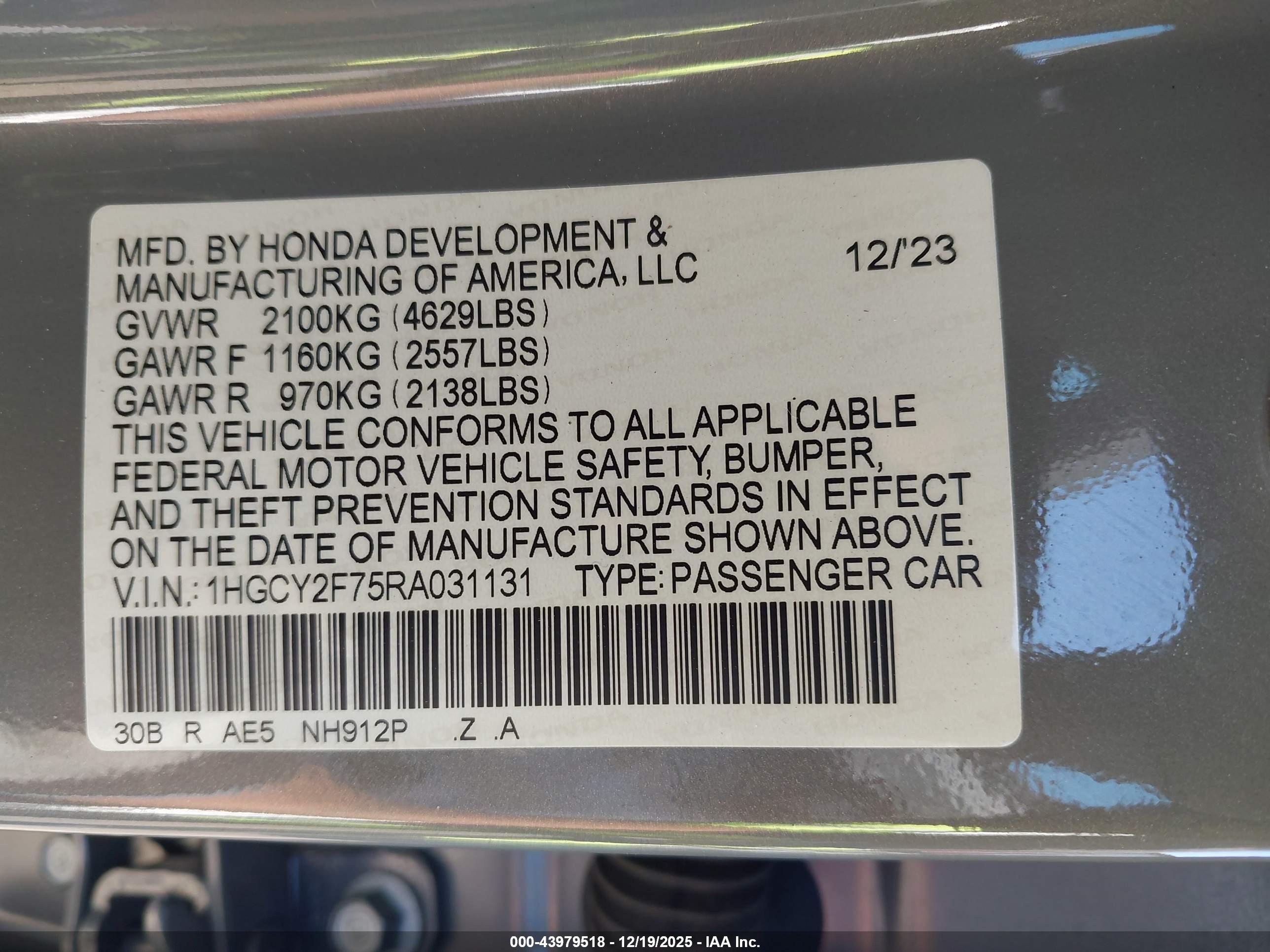 HONDA ACCORD image 9