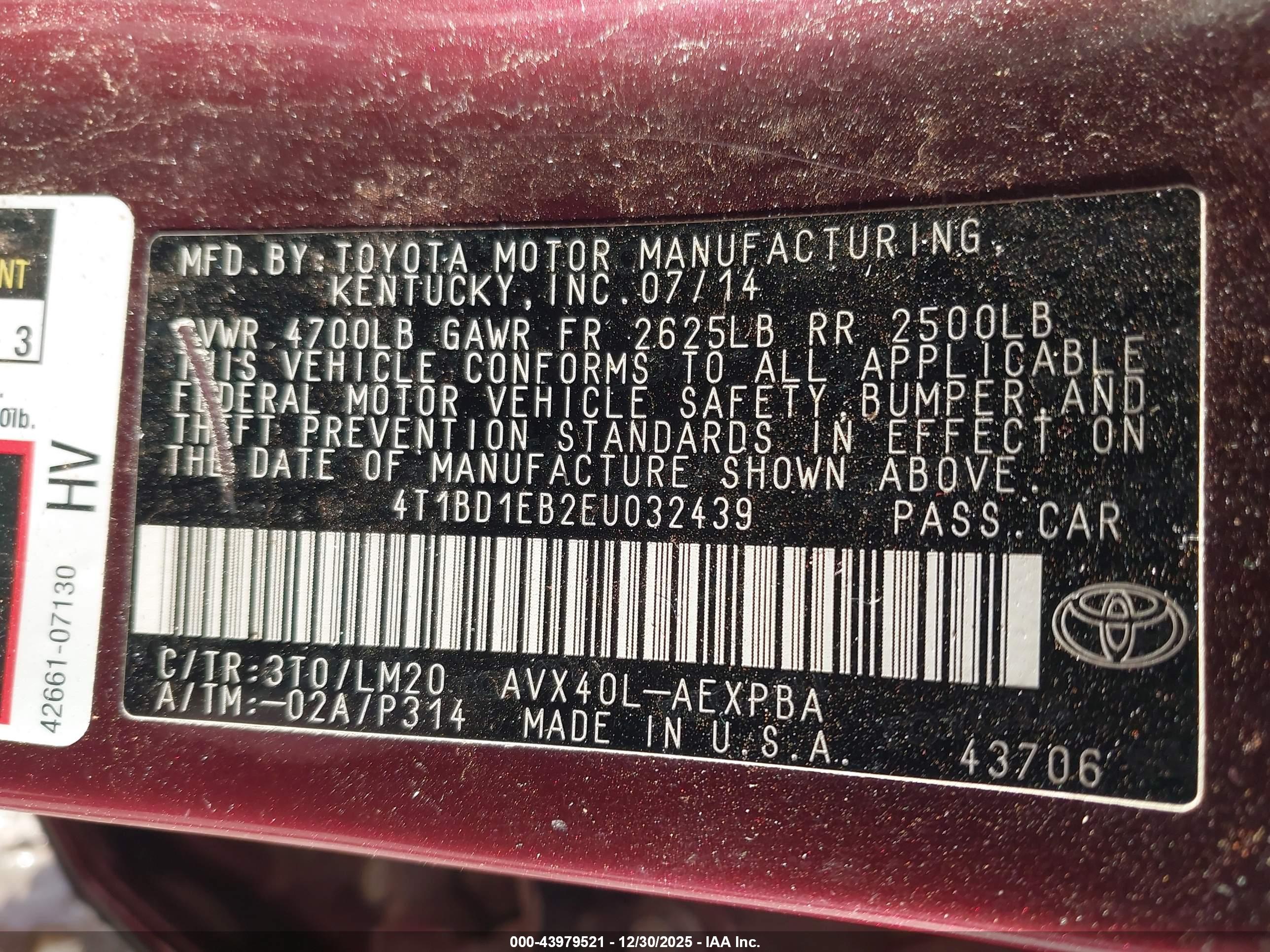 TOYOTA AVALON image 9