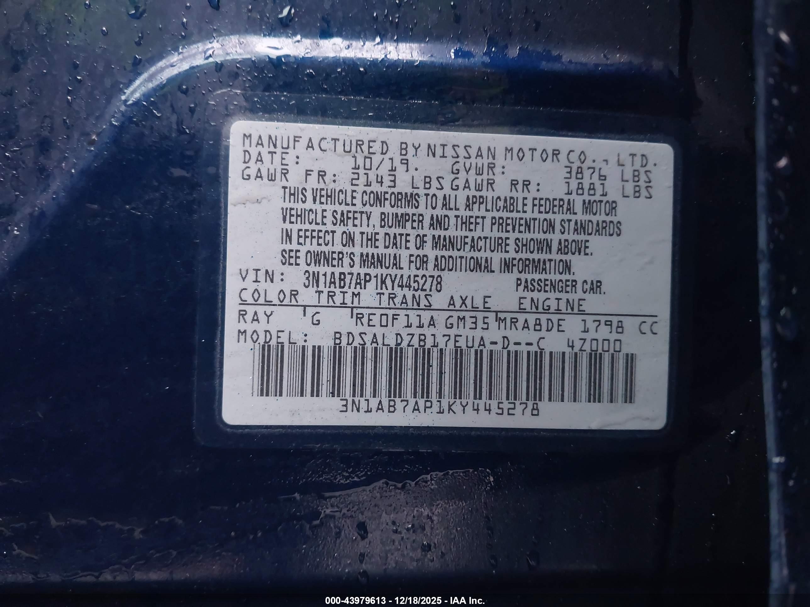 NISSAN SENTRA image 9