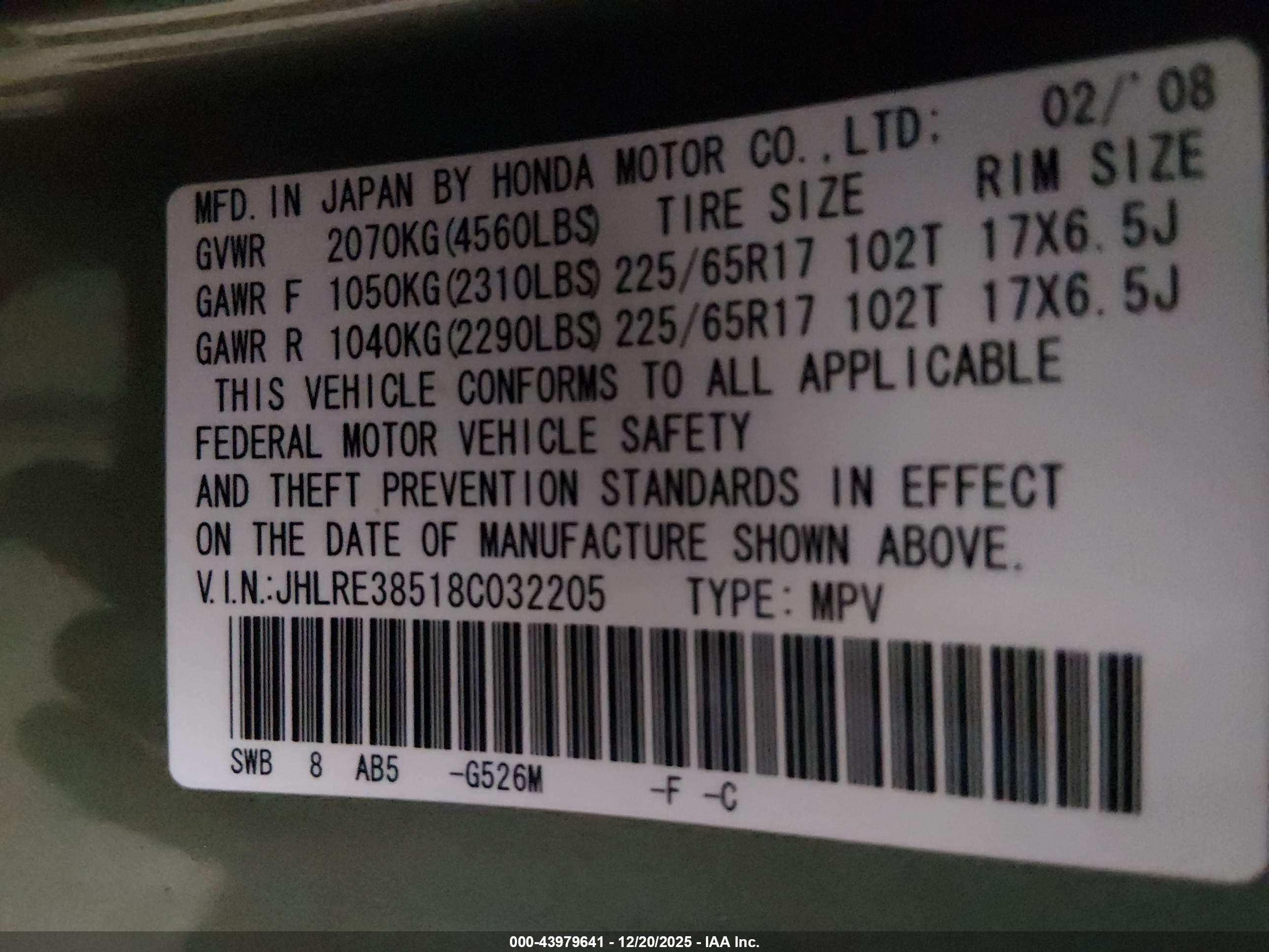 HONDA CR-V image 9