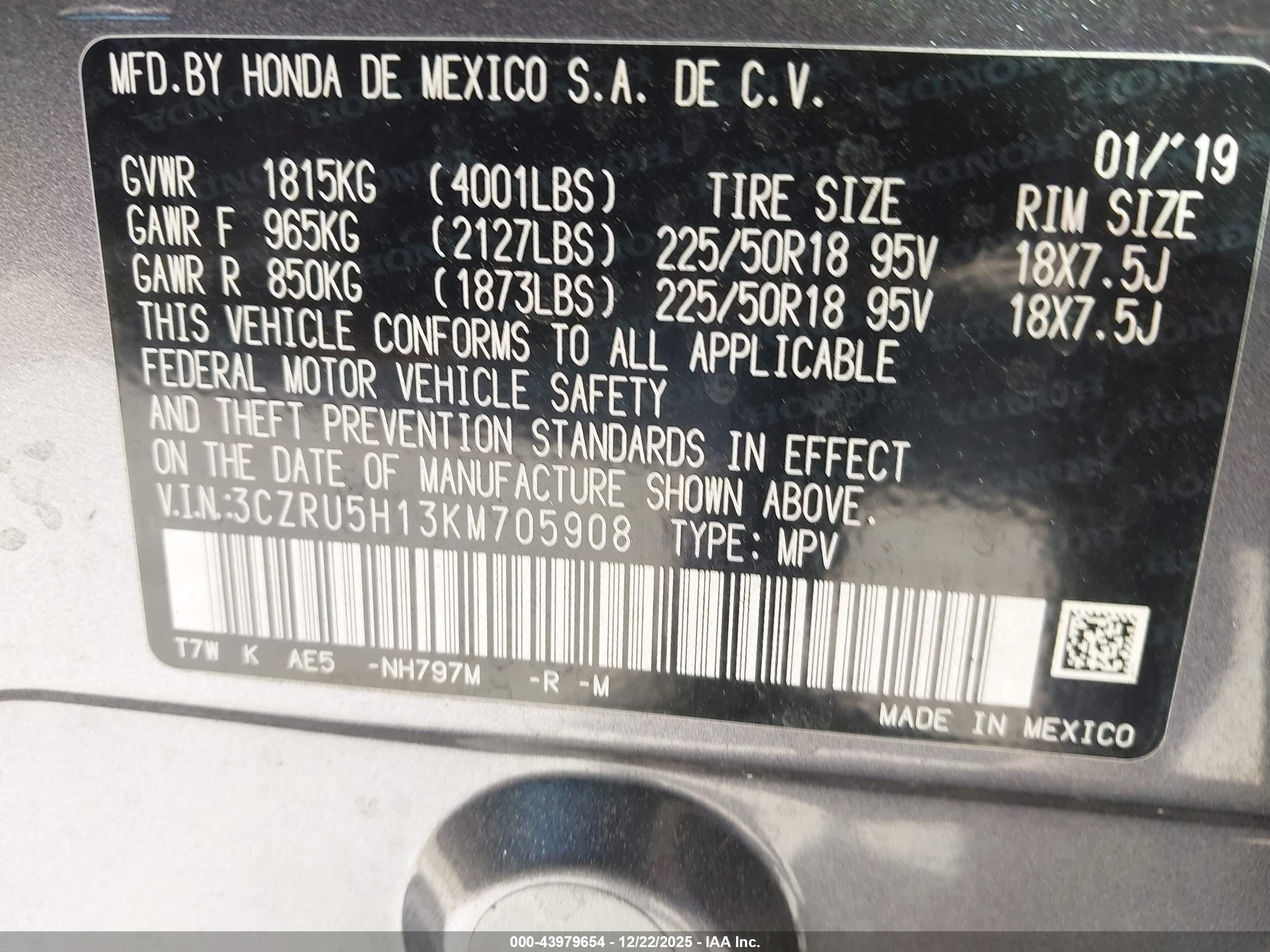HONDA HR-V image 9