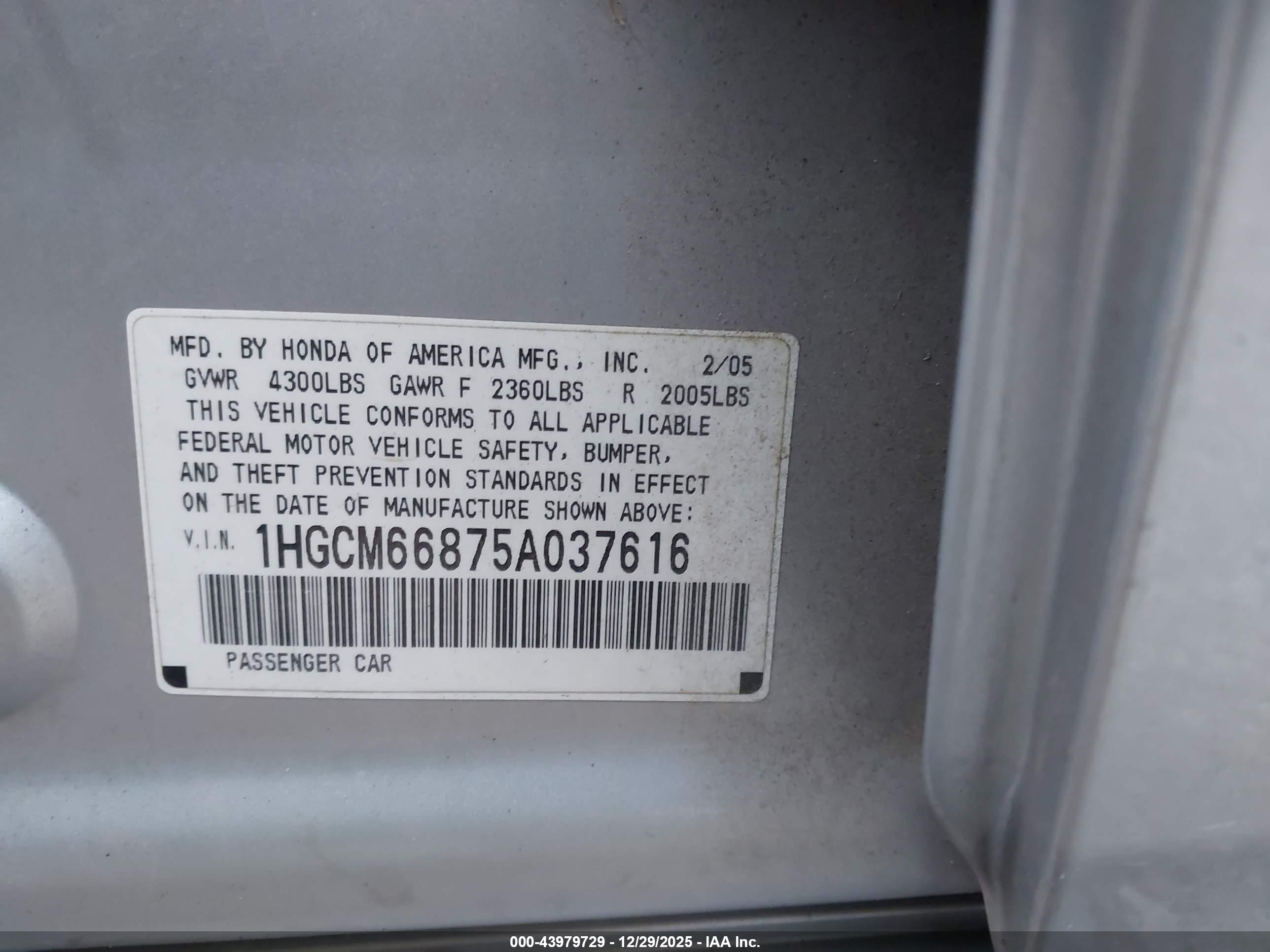 HONDA ACCORD image 9