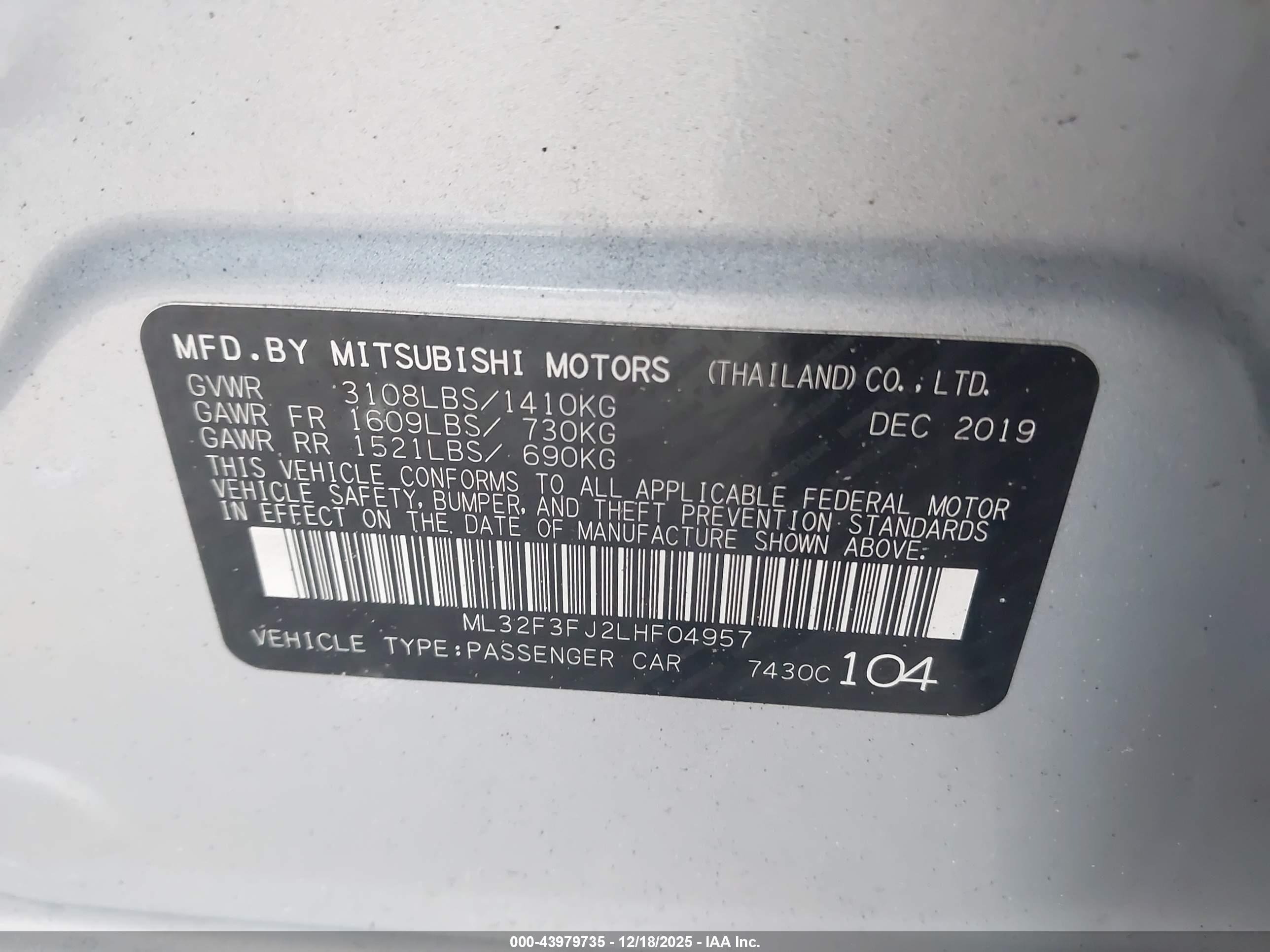 MITSUBISHI MIRAGE image 9