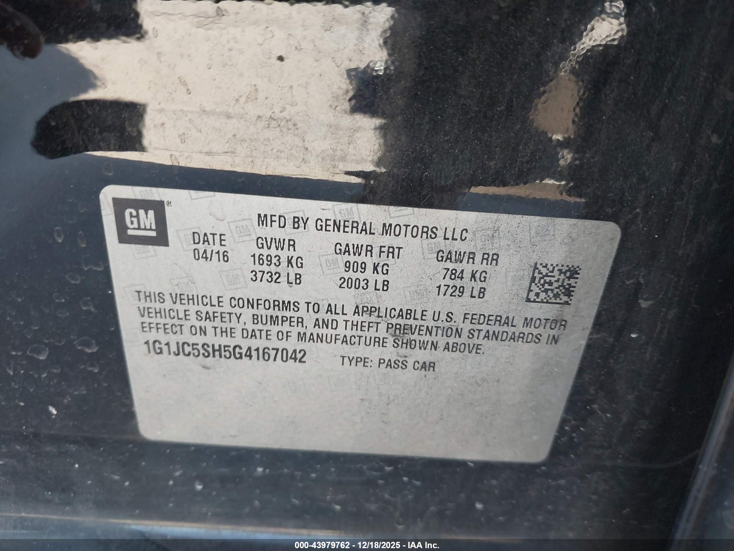 CHEVROLET SONIC image 9