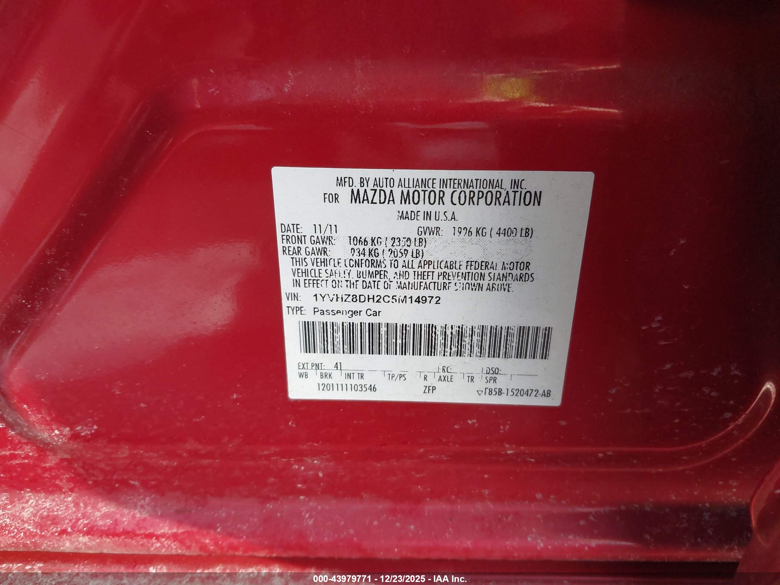 MAZDA MAZDA6 image 9