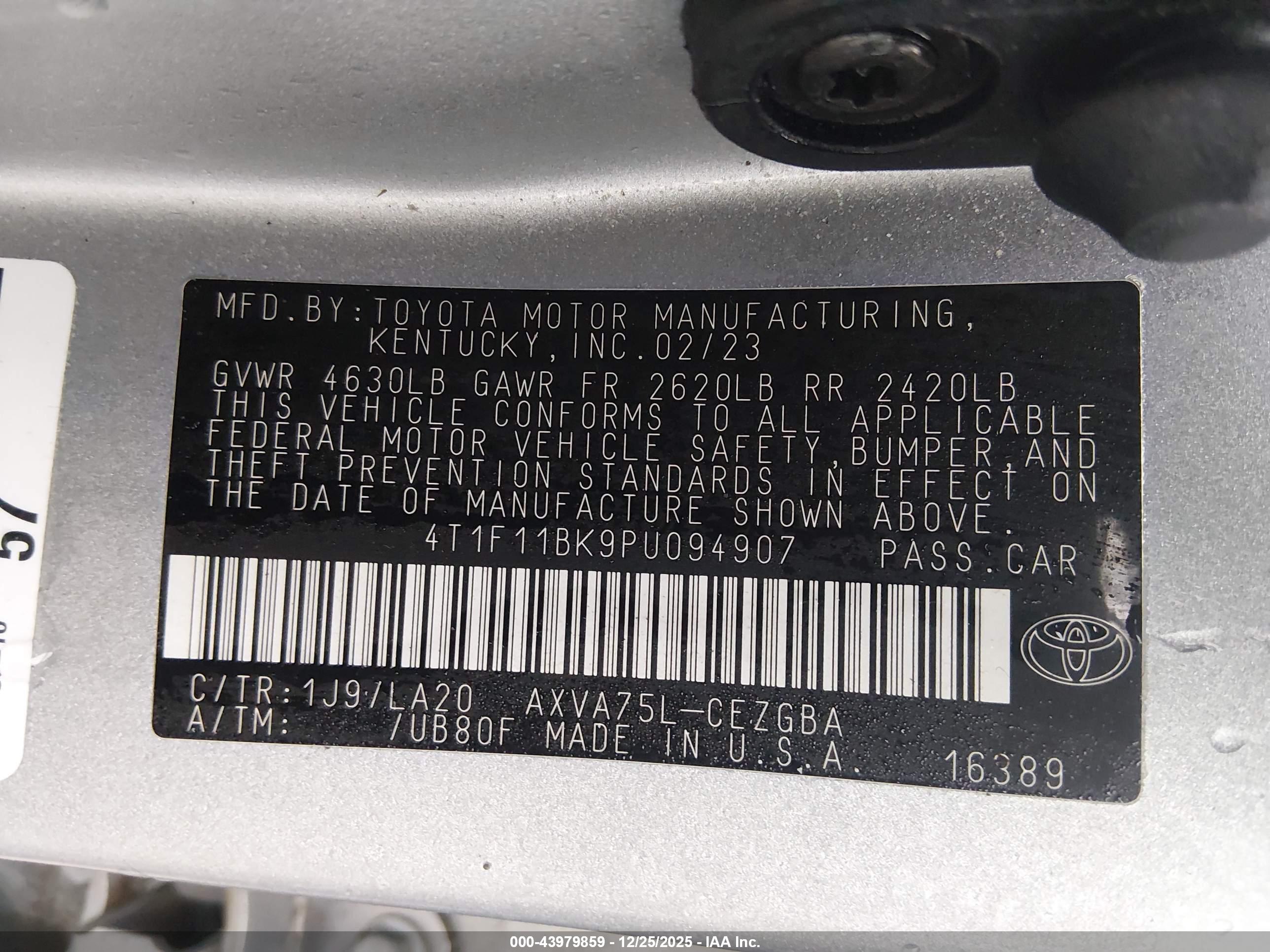 TOYOTA CAMRY image 9