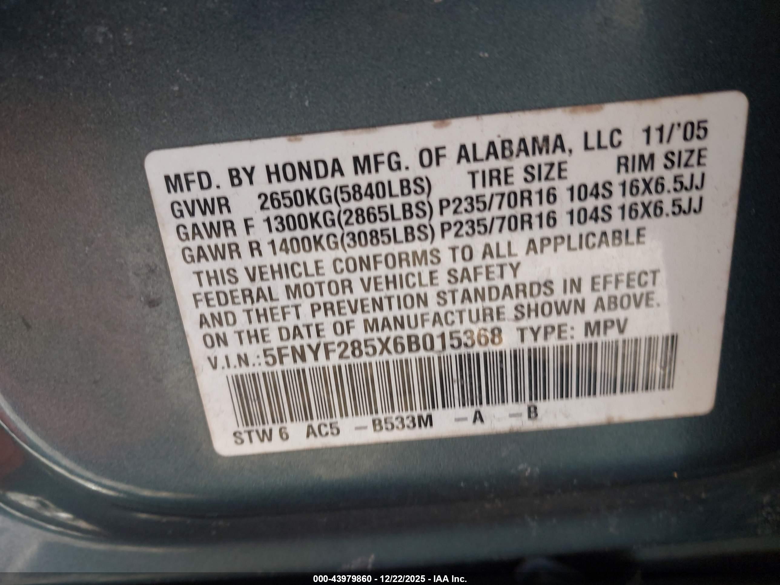 HONDA PILOT image 9