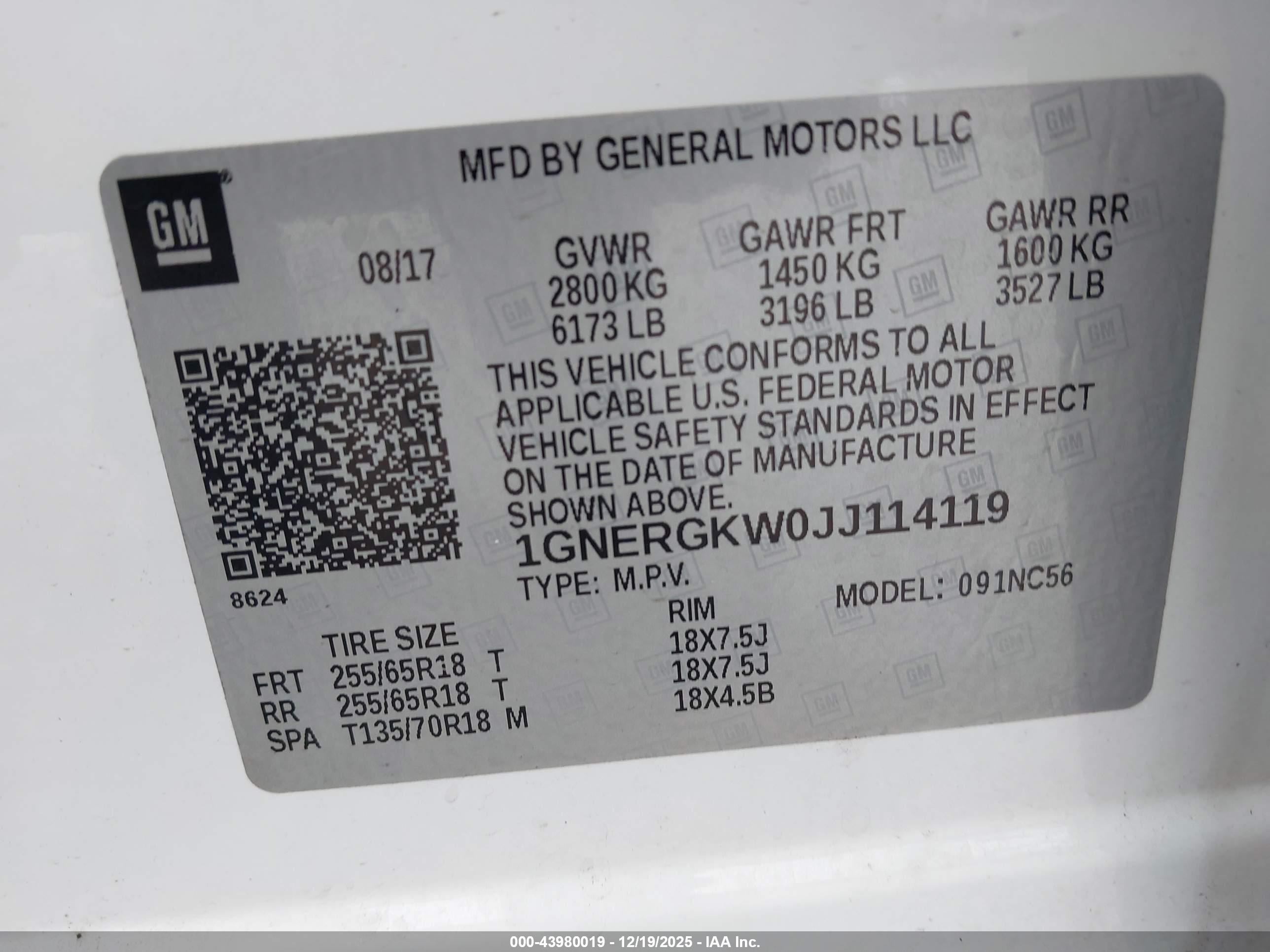 CHEVROLET TRAVERSE image 9