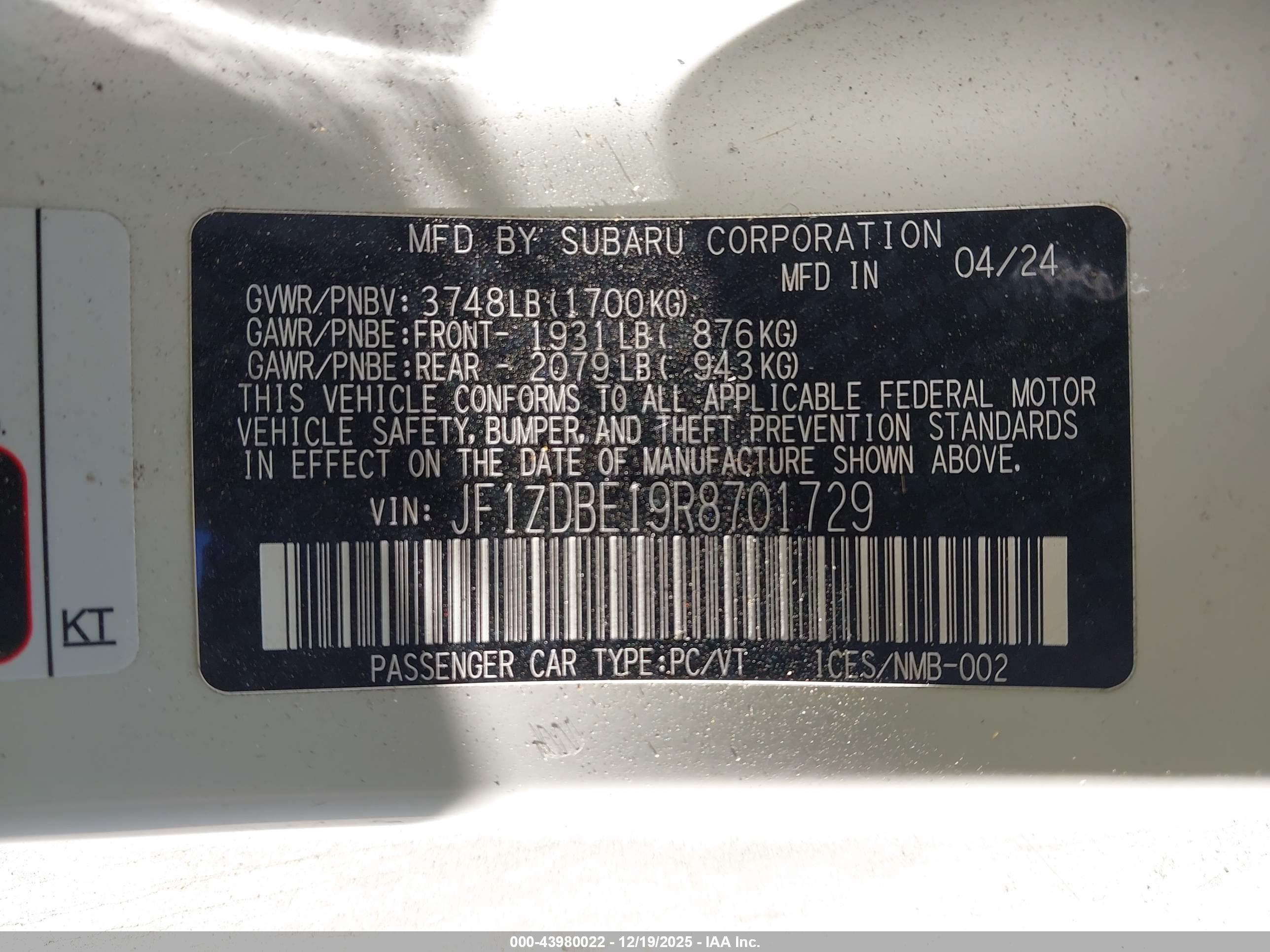 SUBARU BRZ image 9