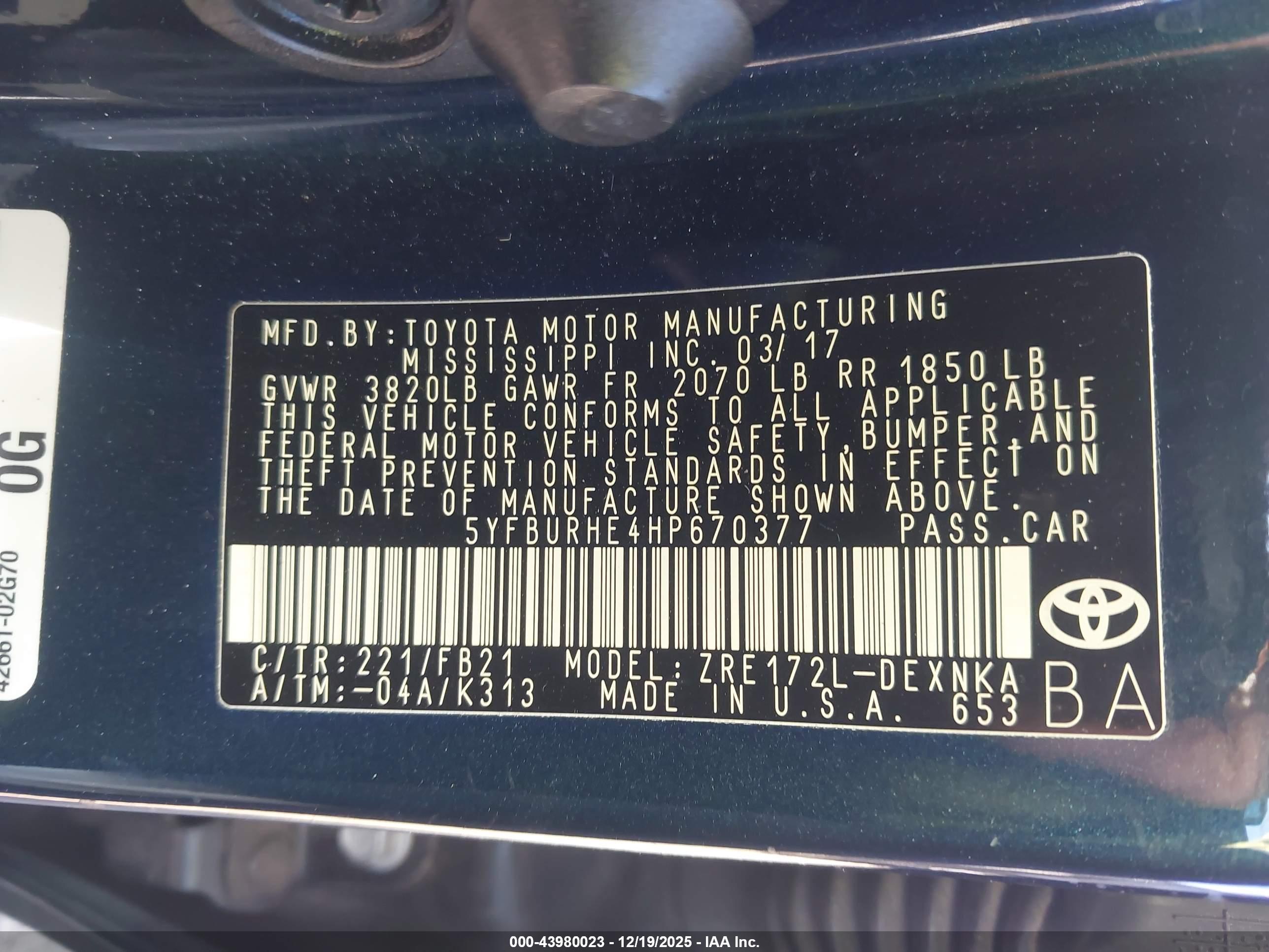 TOYOTA COROLLA image 9