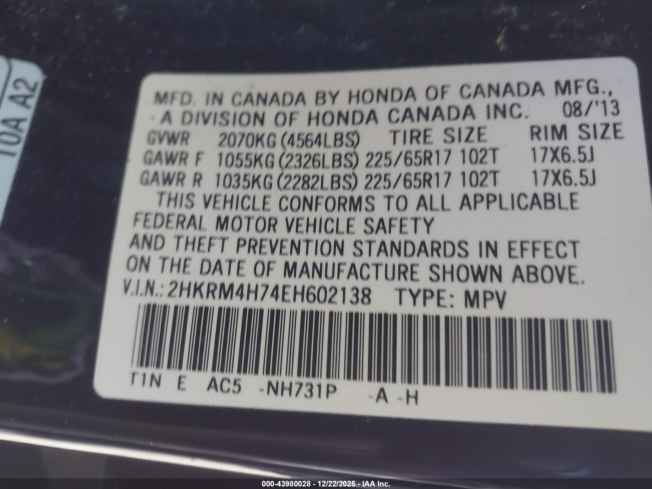 HONDA CR-V image 9