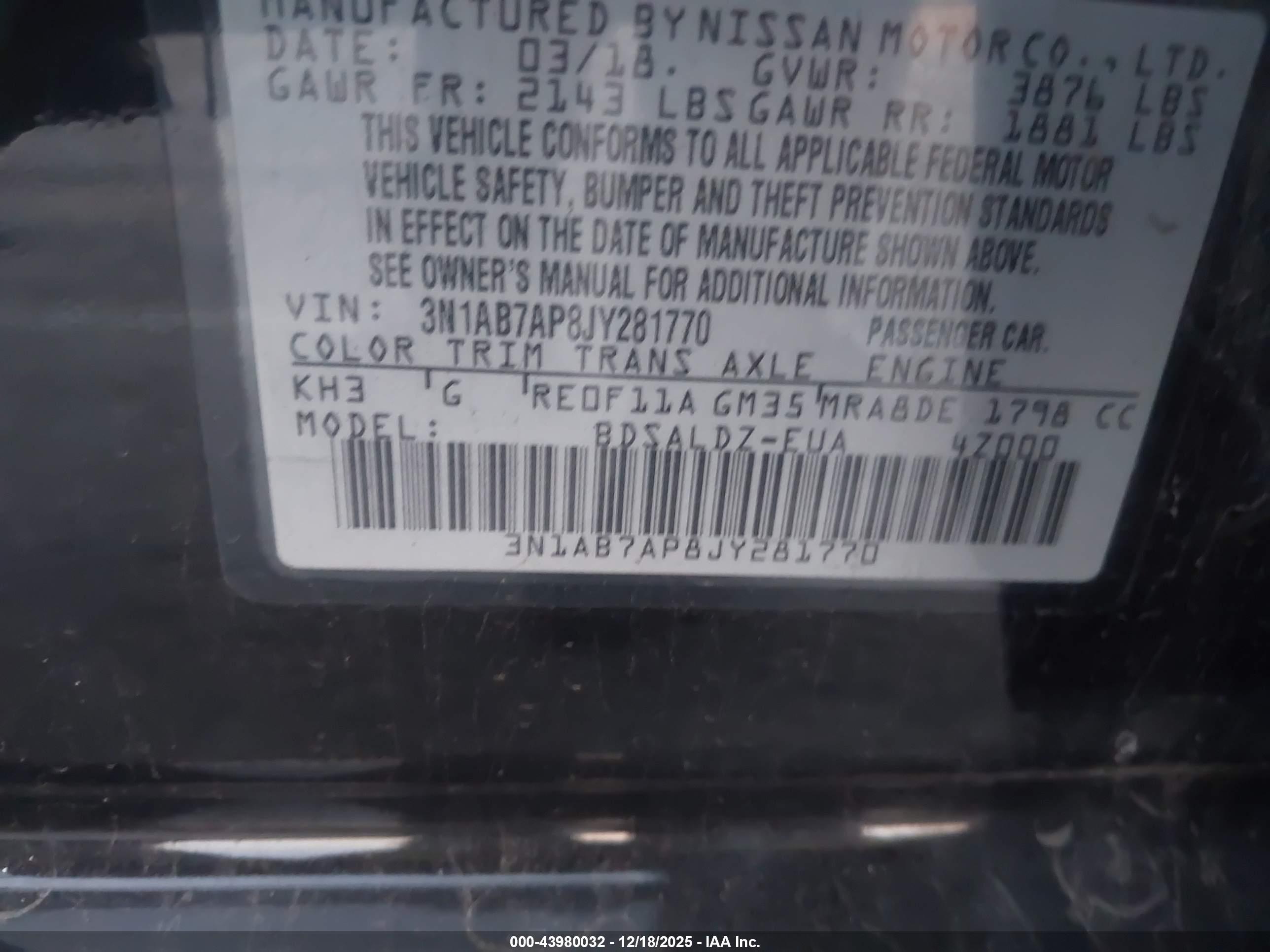 NISSAN SENTRA image 9