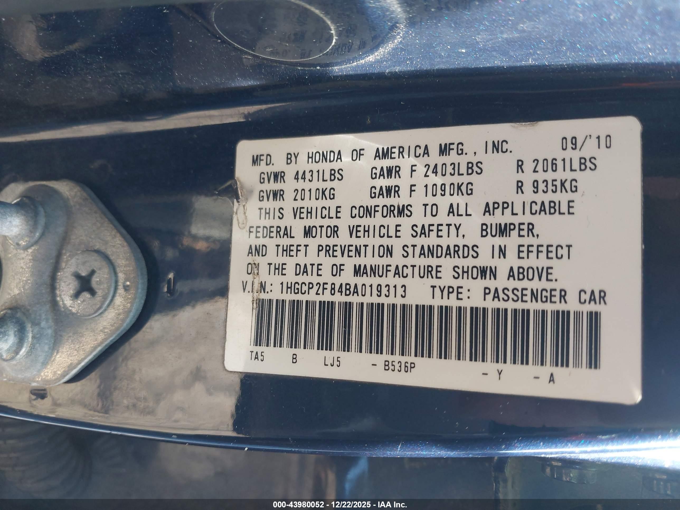 HONDA ACCORD image 9