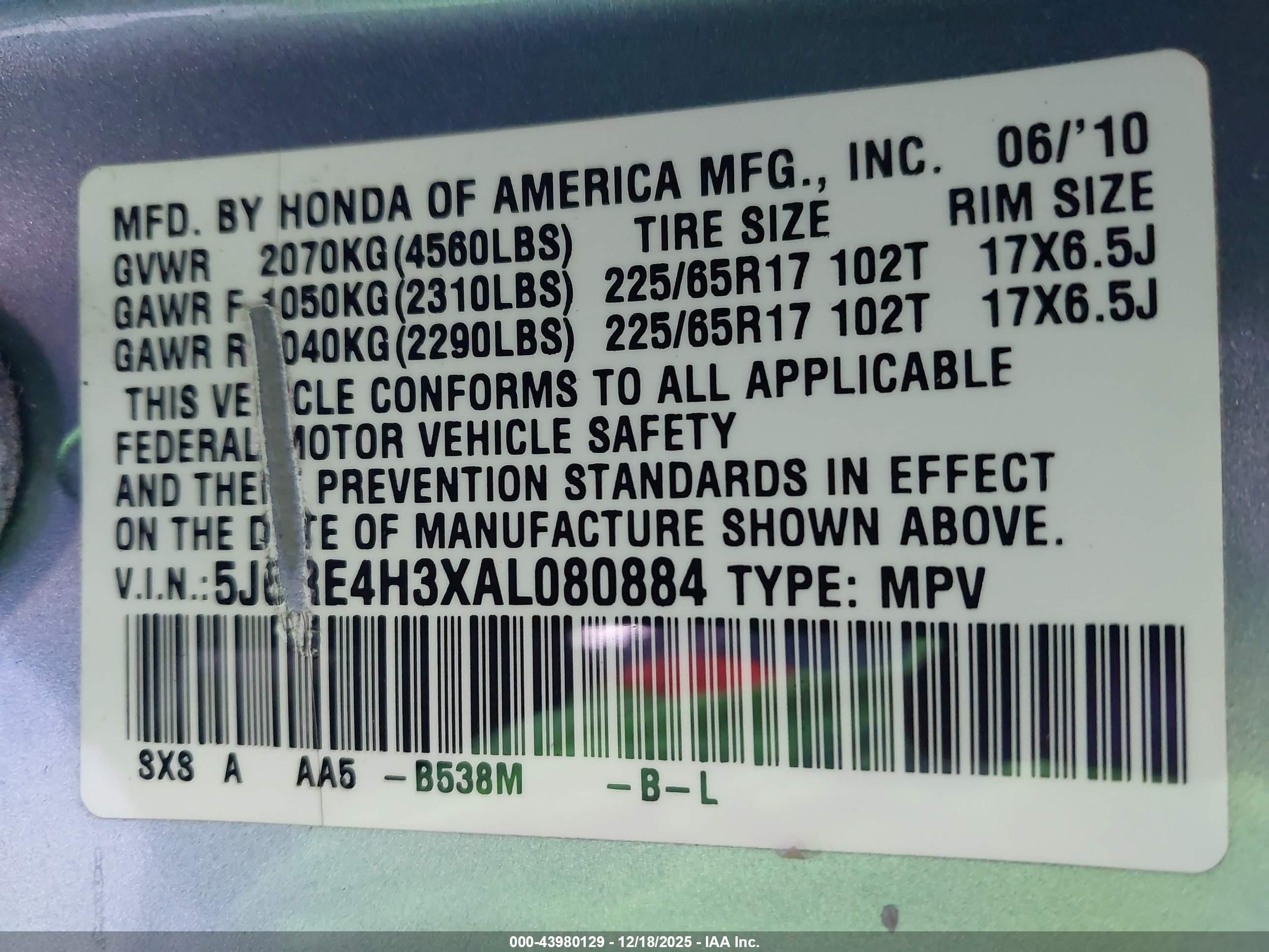 HONDA CR-V image 9