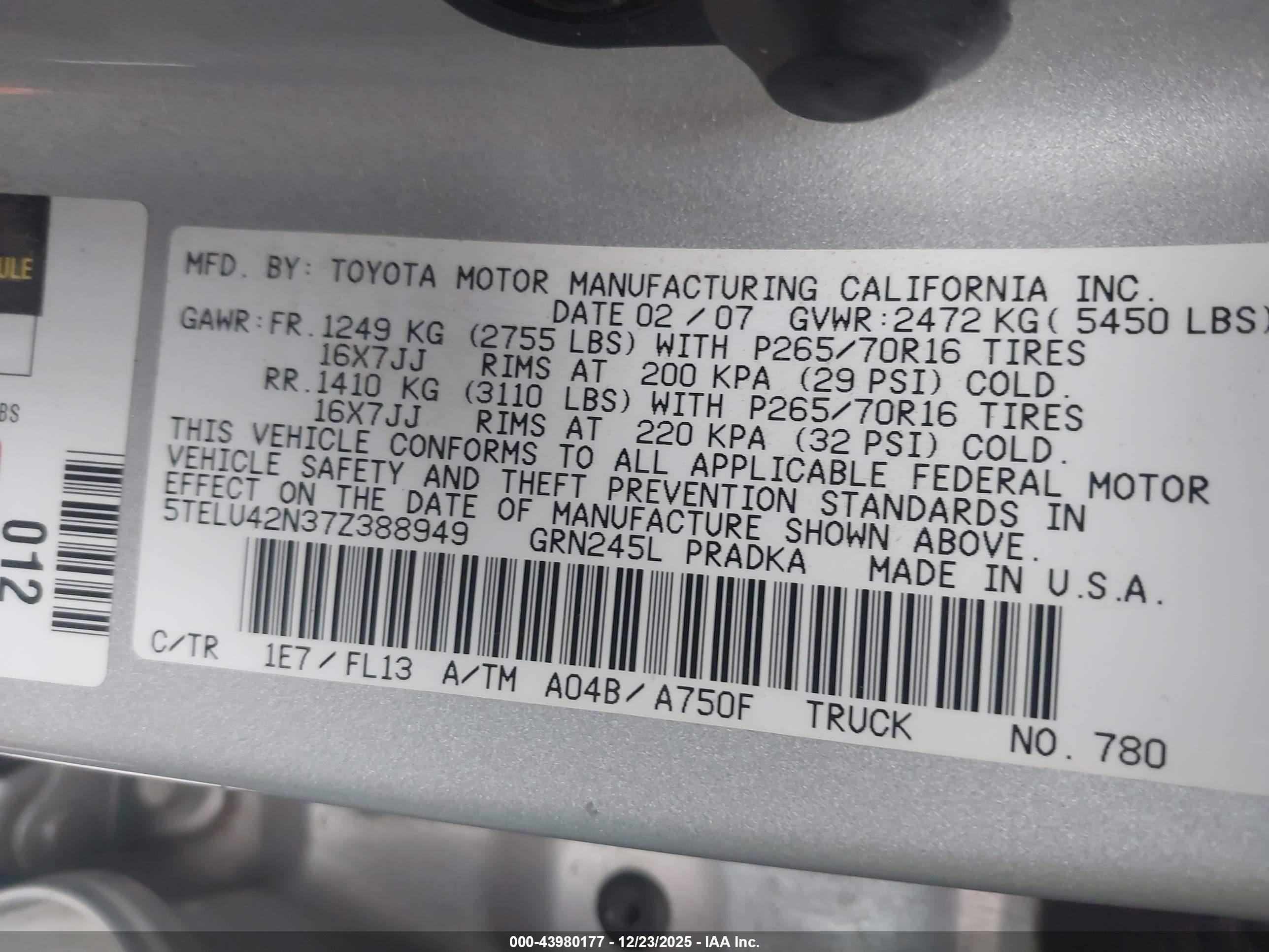 TOYOTA TACOMA image 9