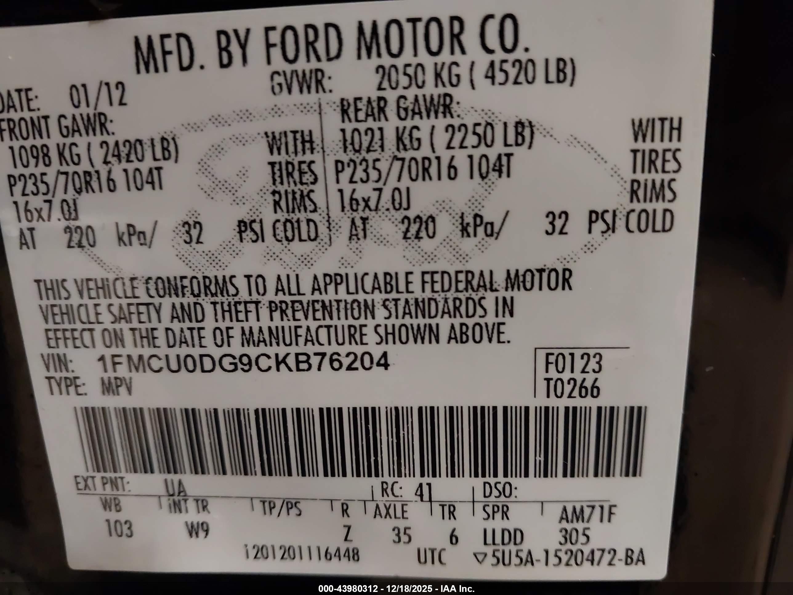 FORD ESCAPE image 9