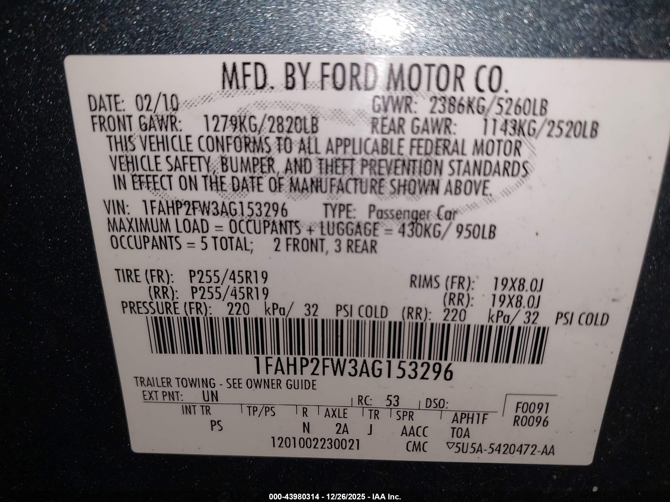 FORD TAURUS image 9
