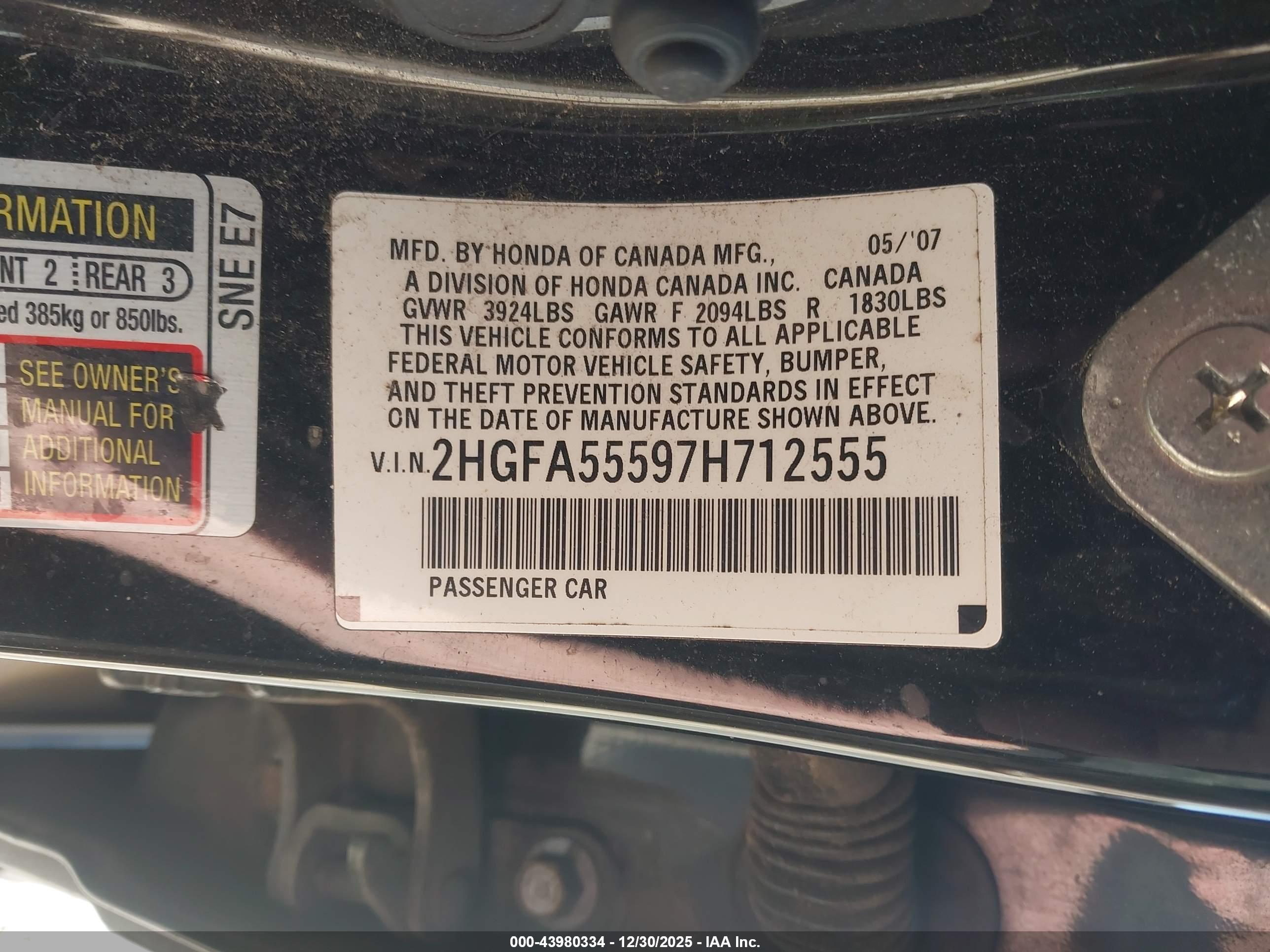 HONDA CIVIC image 9