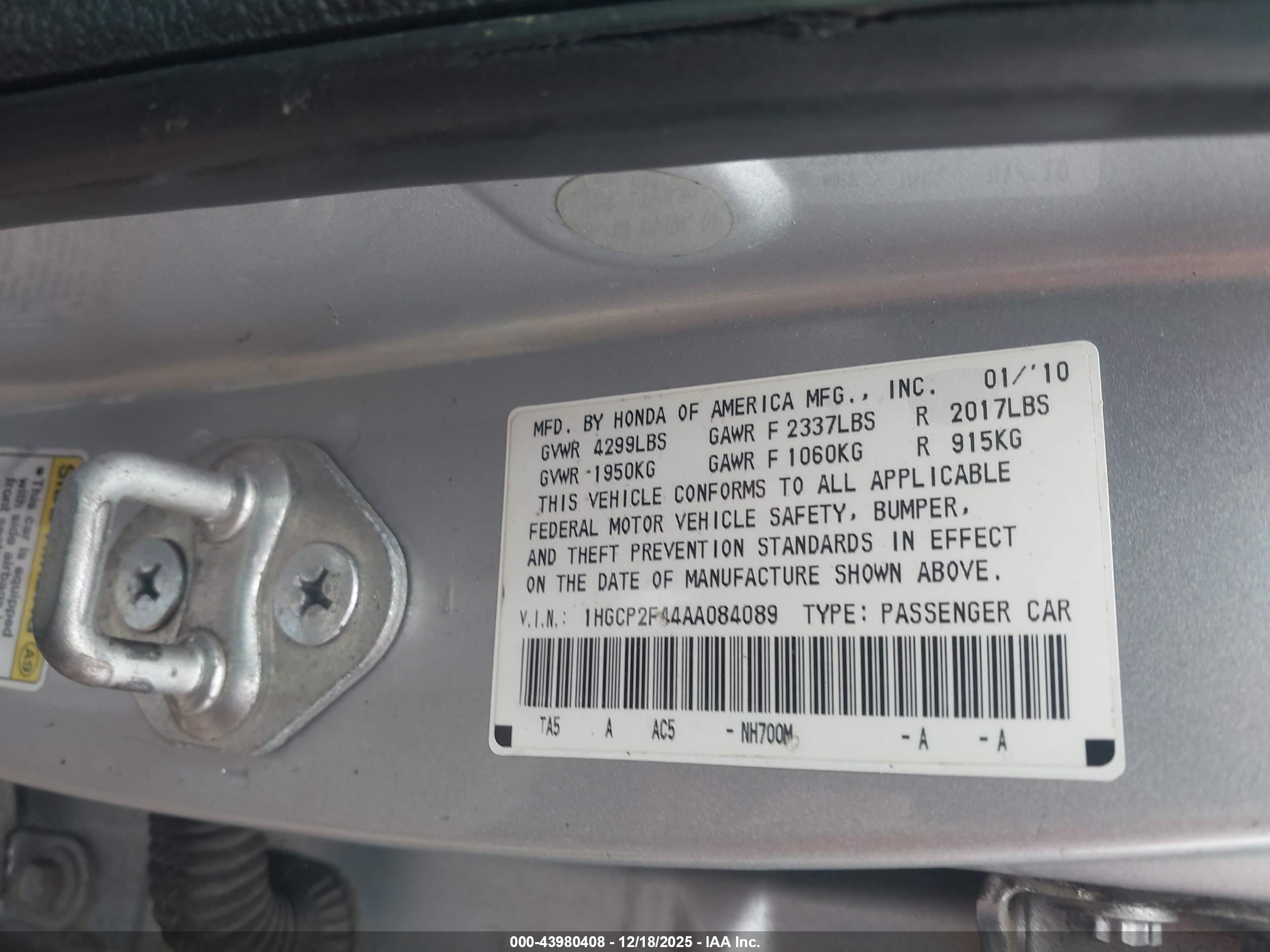 HONDA ACCORD image 9