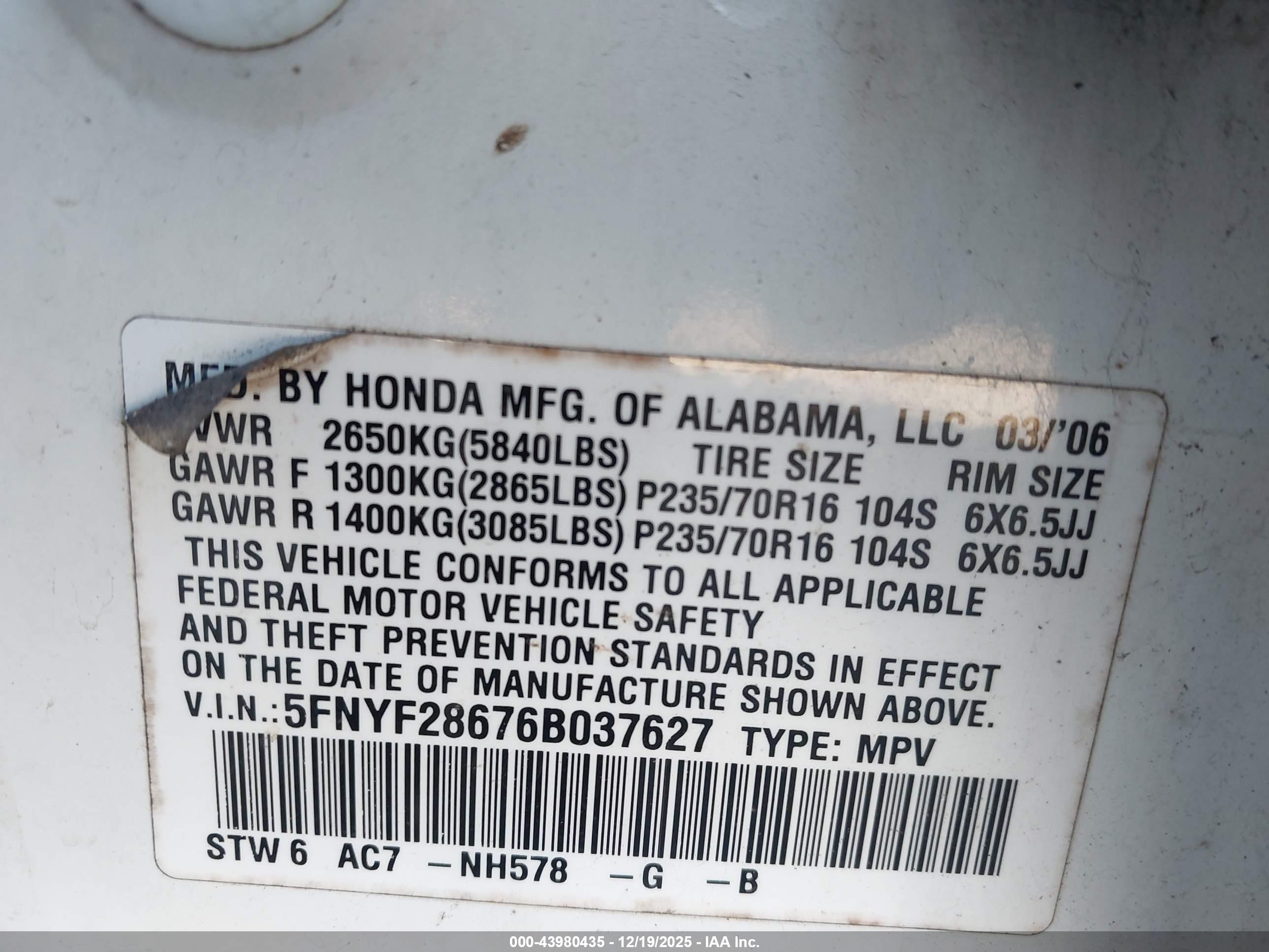 HONDA PILOT image 9