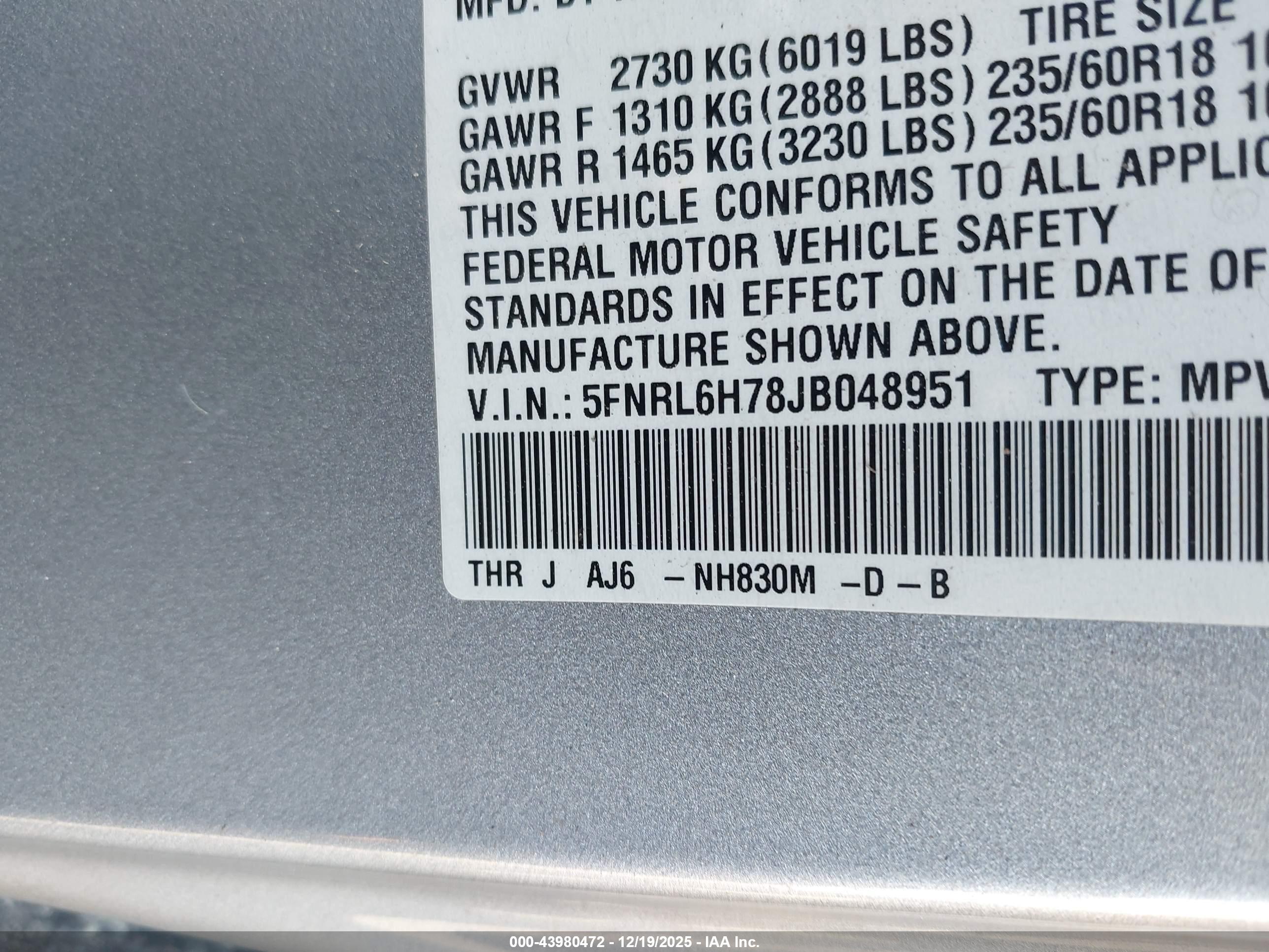 HONDA ODYSSEY image 9